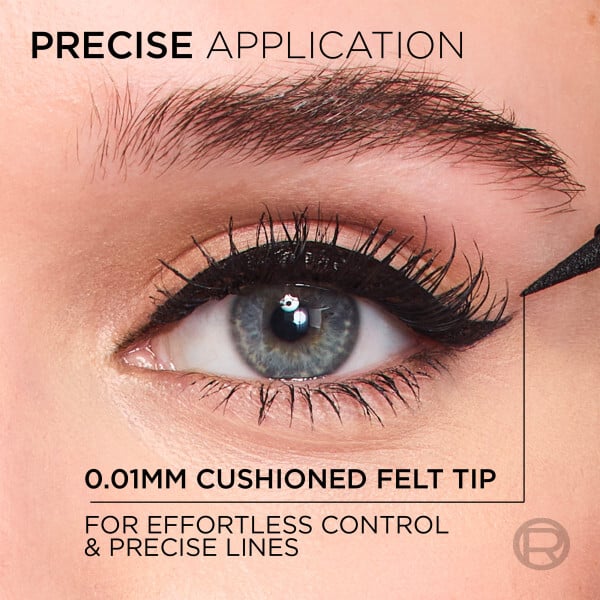 L'Oréal Paris Haute Precision Liquid Eyeliner 010 Noir Silk 1 ml