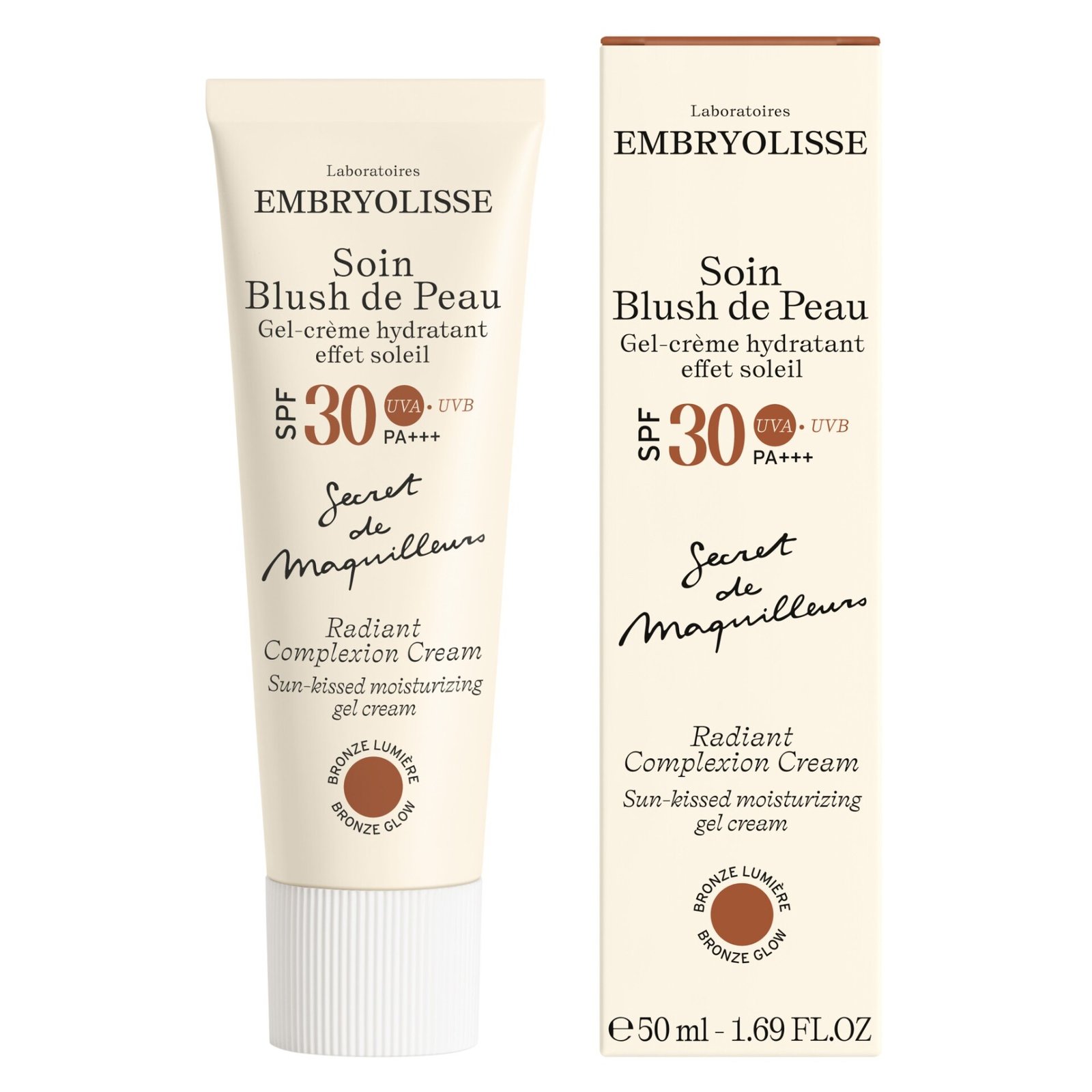Embryolisse Radiant Complexion Cream Sun Tanning Gel Cream SPF 30 50 ml
