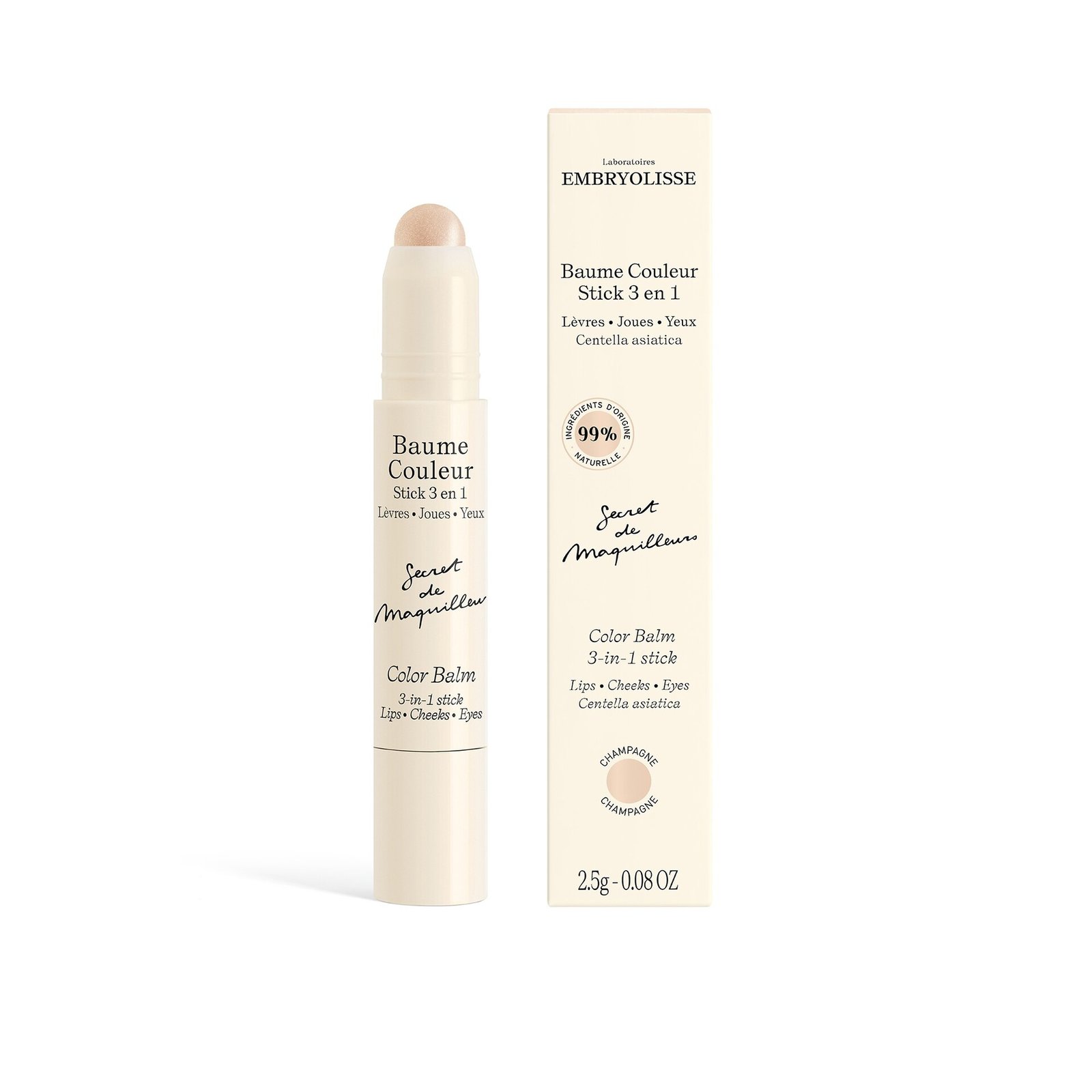 Embryolisse Color Balm 3-In-1 Stick Champagne 2,5 g