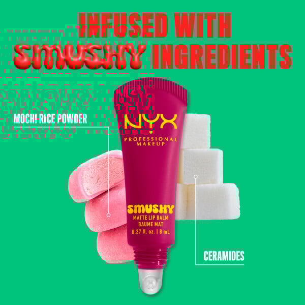 NYX Professional Makeup Smushy Matte Läppbalsam 12 Silly Sippin 8 ml