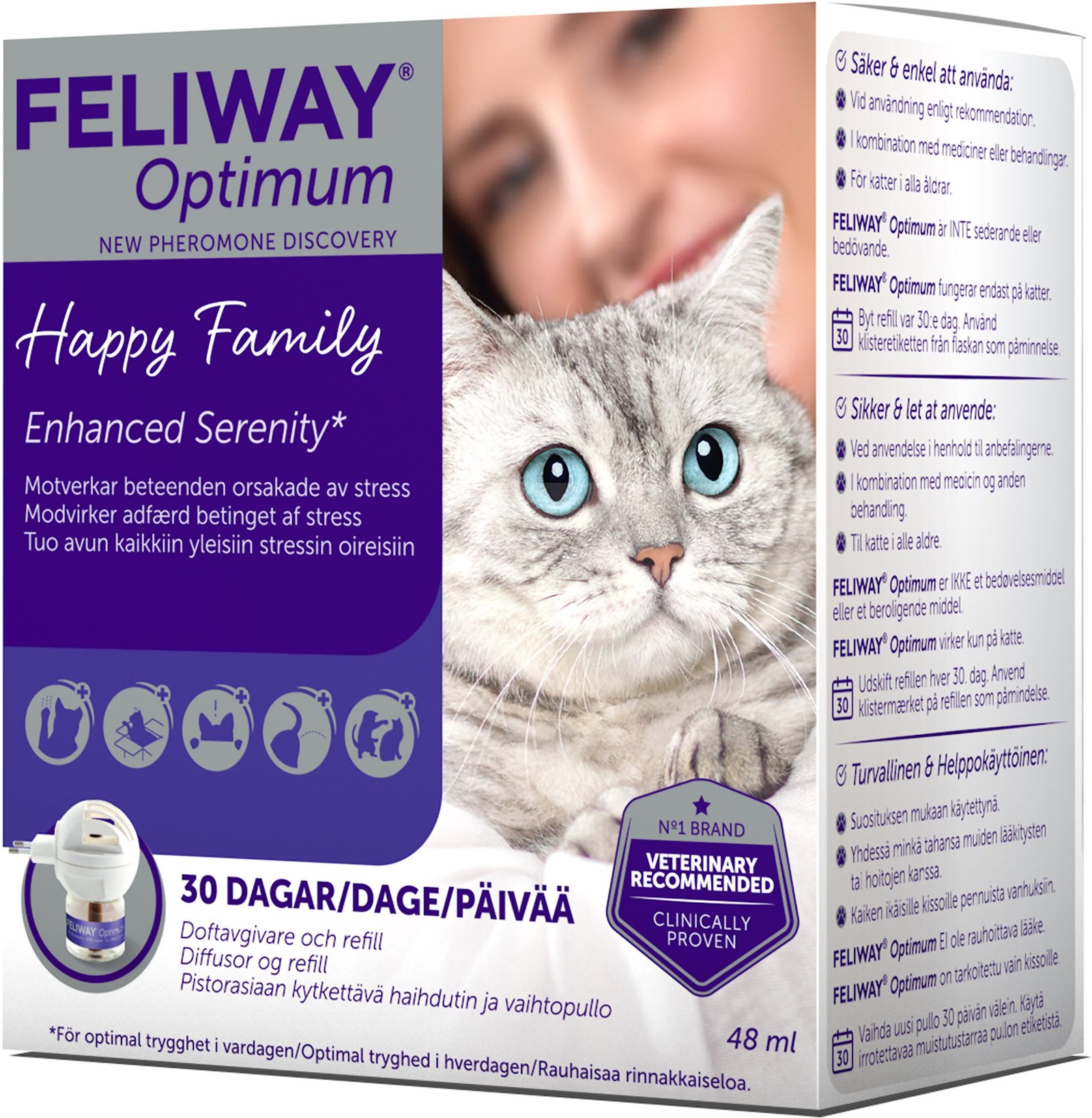 Feliway Optimum Doftavgivare & Refill 48 ml