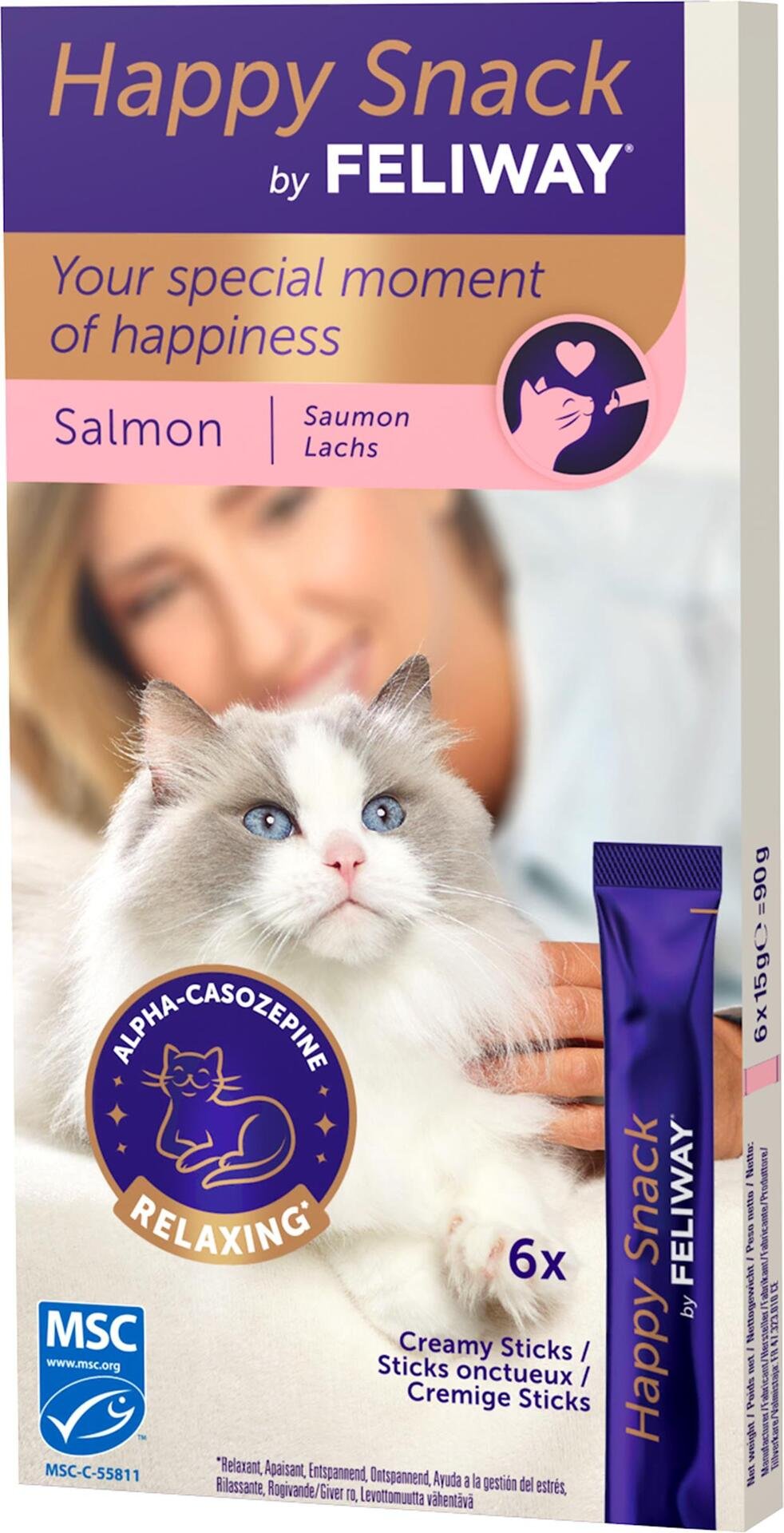 Feliway Happy Snack by Feliway Salmon 6 x 15 g
