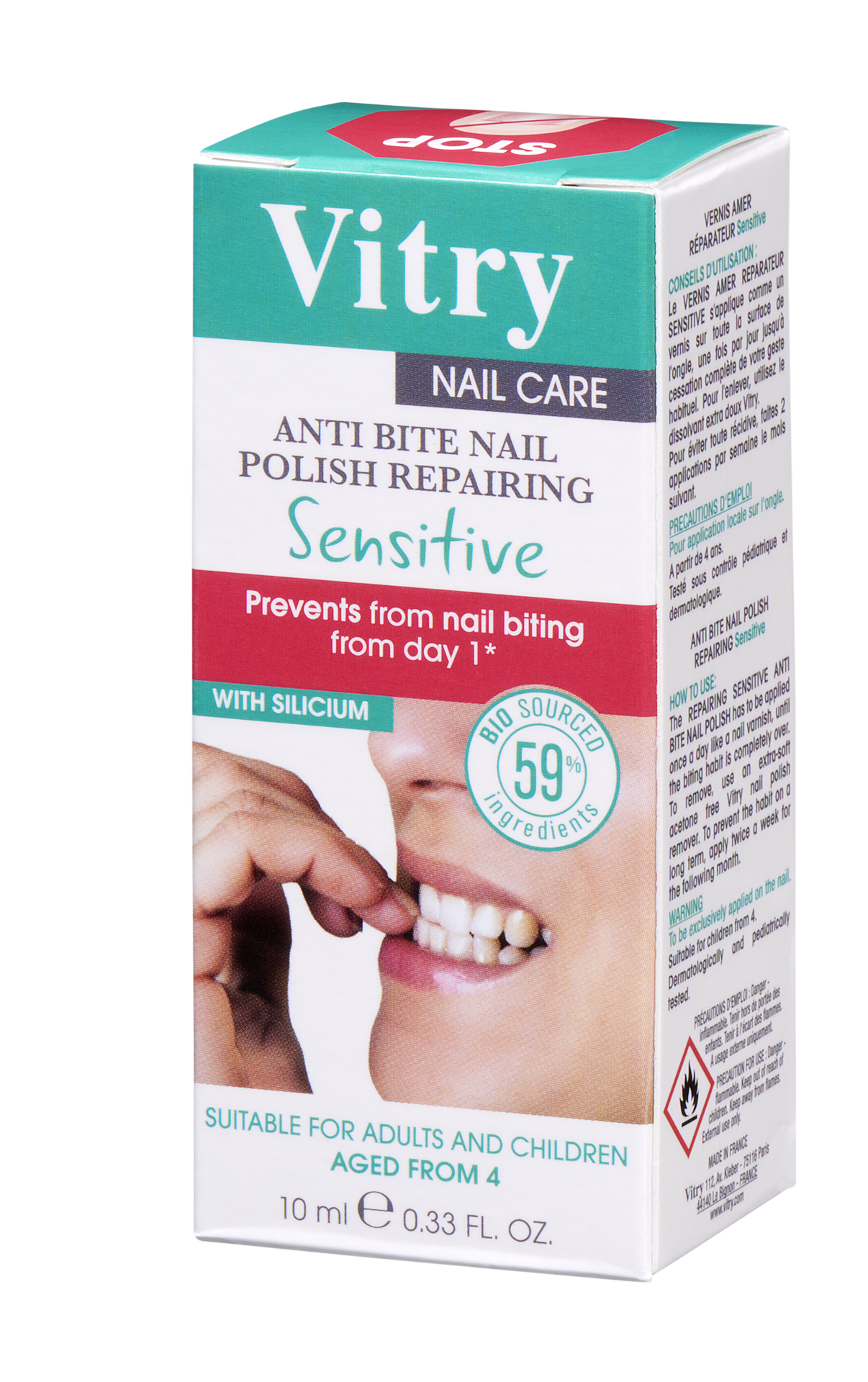 Vitry Anti Bite Nail Polish Repairing Sensitive 10 ml