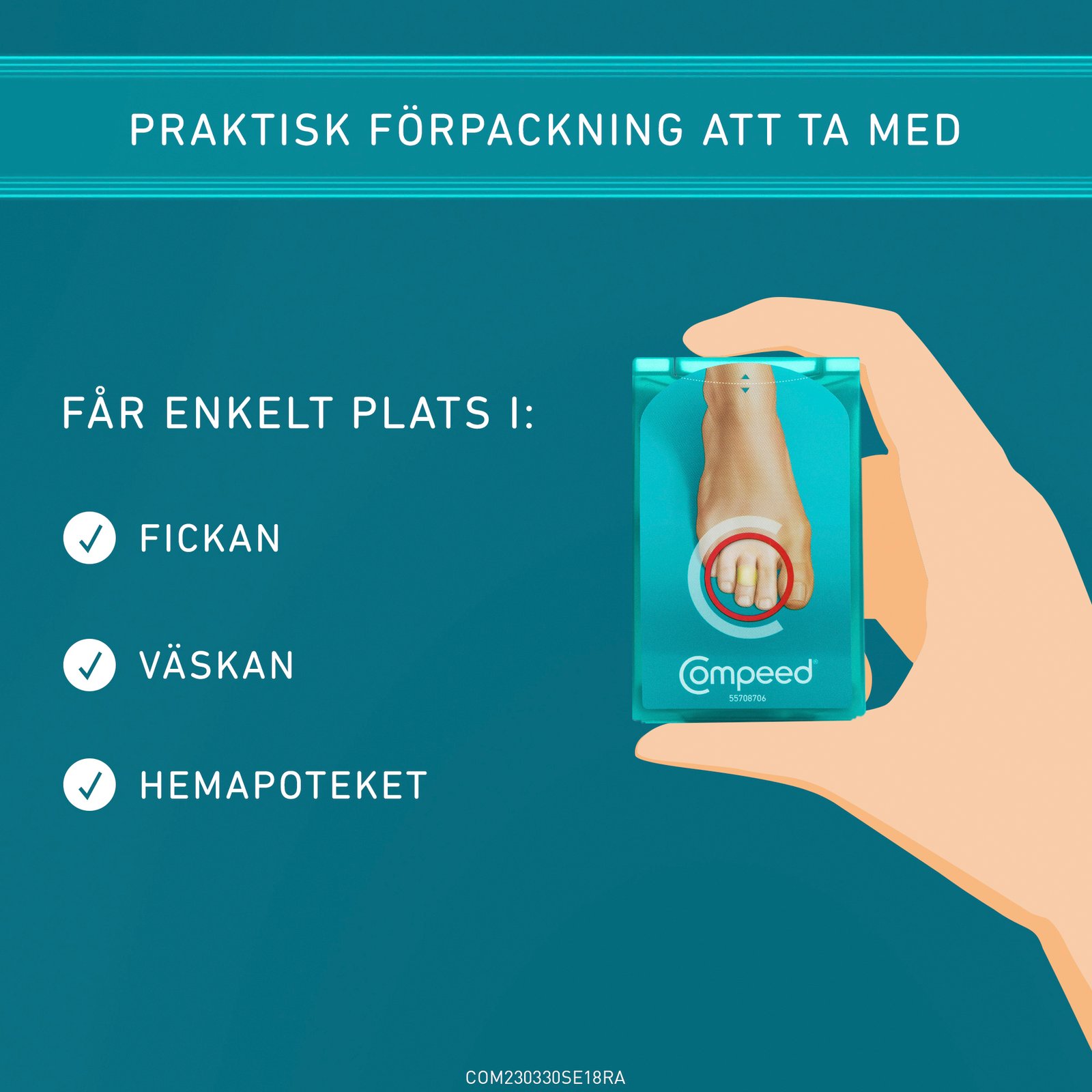 Compeed Skavsårsplåster On Toes 8 st