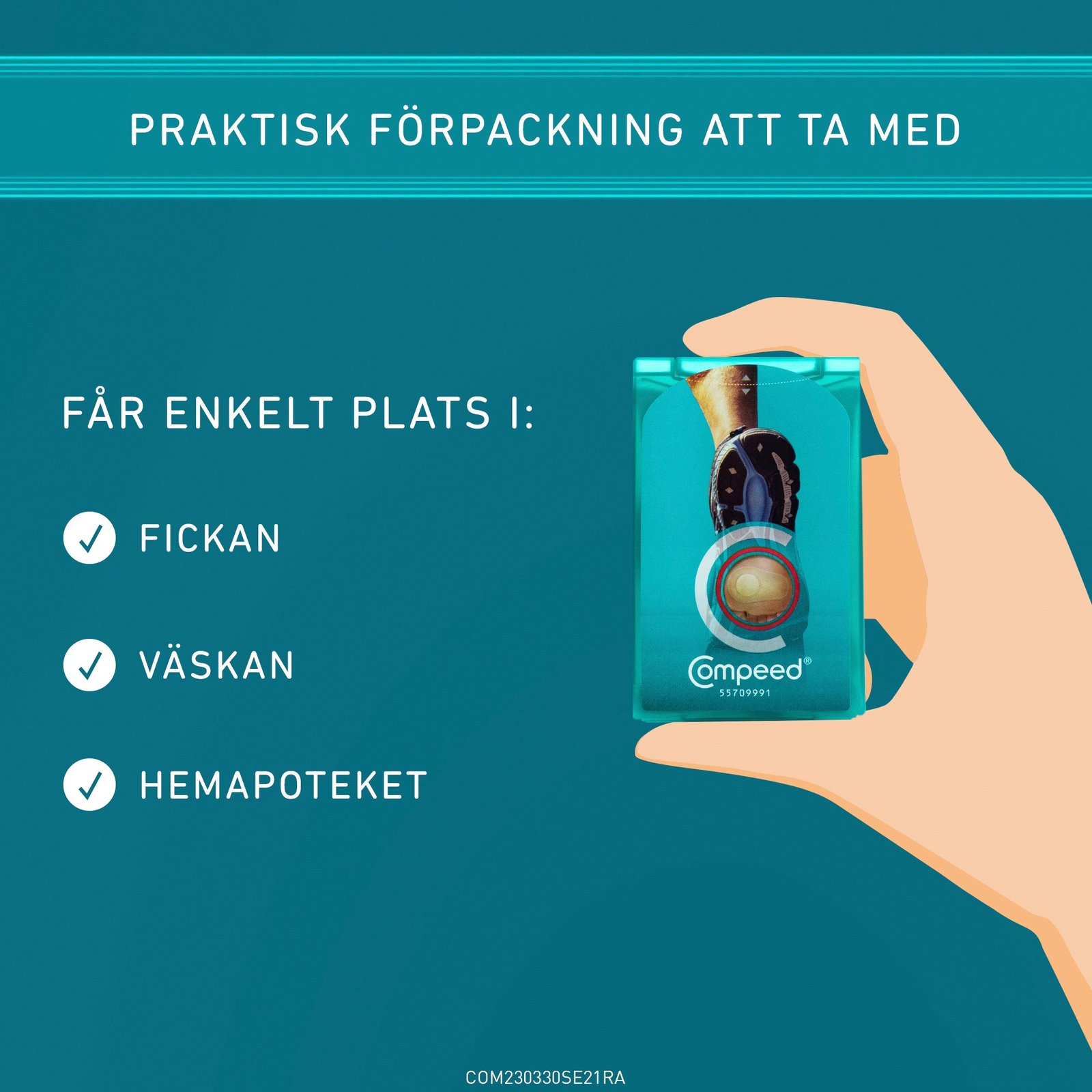Compeed Plåster för behandling av blåsor fotsula 5 st