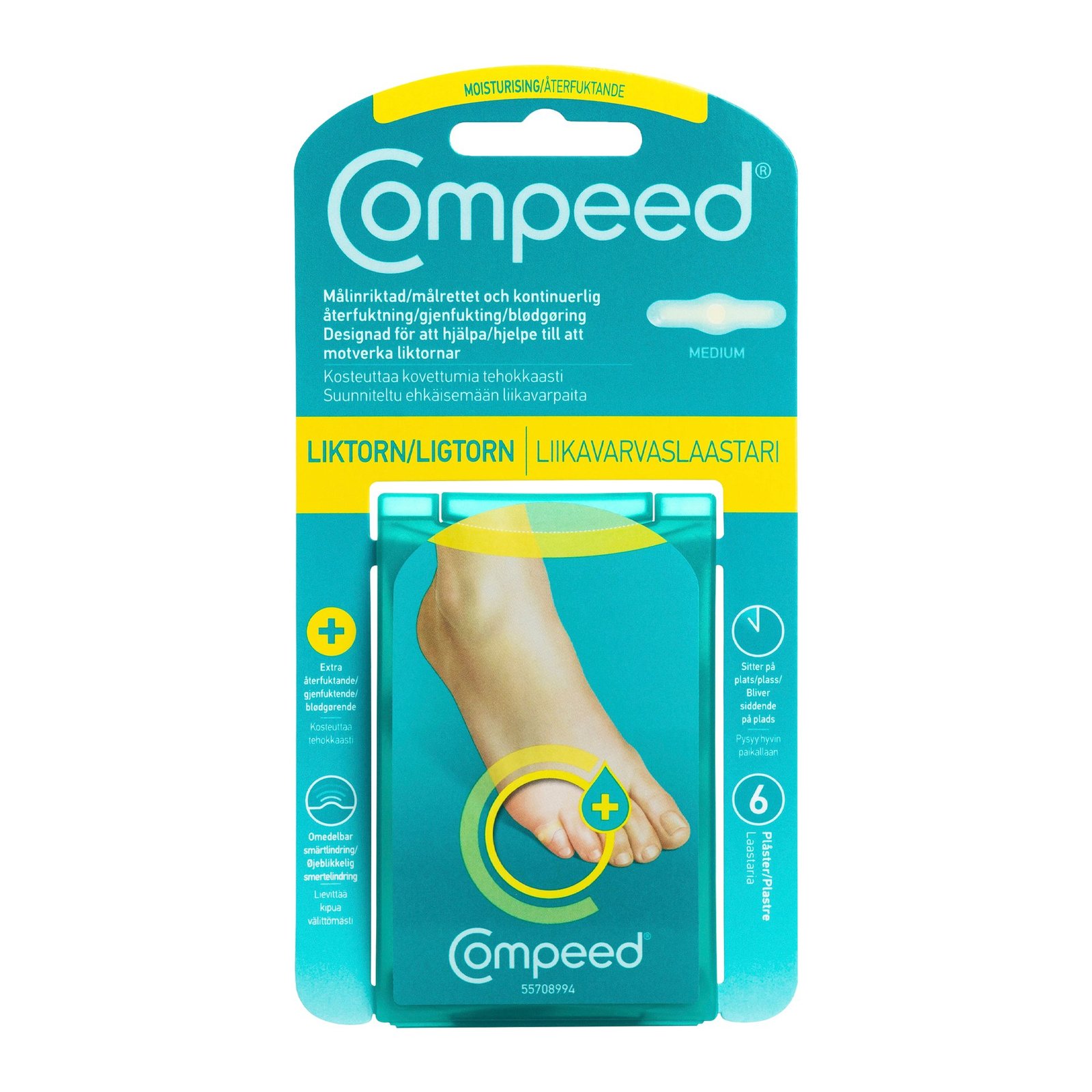 Compeed Liktornsplåster Moisturising 6 st
