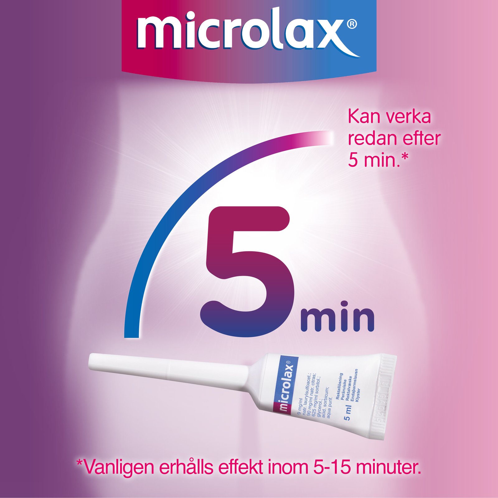 Microlax Microlavemang 5ml 50 st