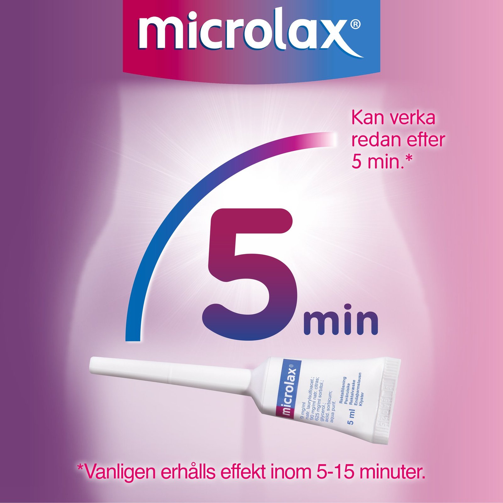 Microlax Microlavemang 5ml 50 st