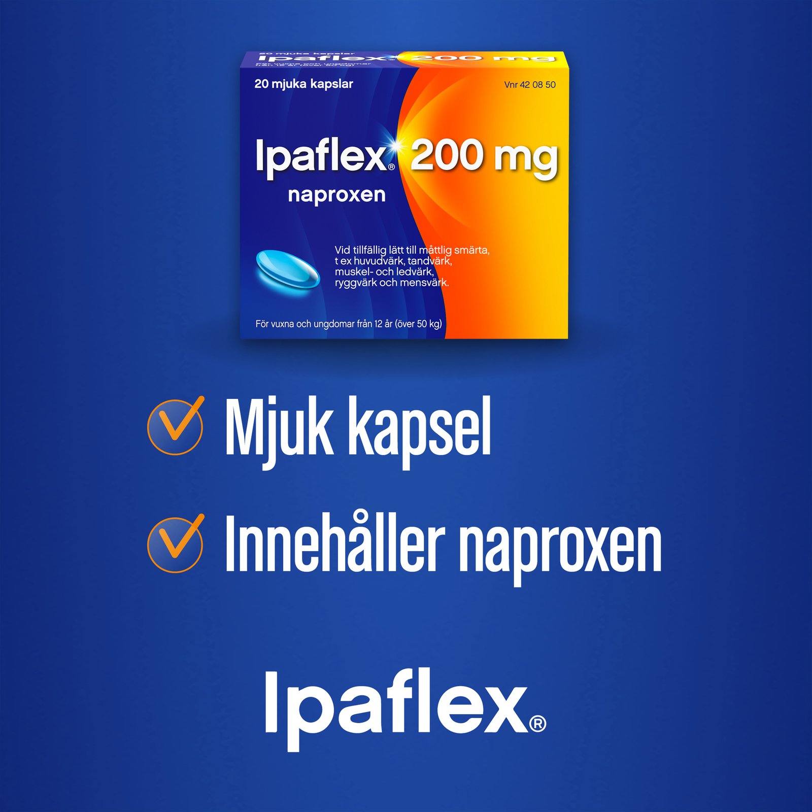 Ipaflex 200mg Naproxen 20 mjuka kapslar