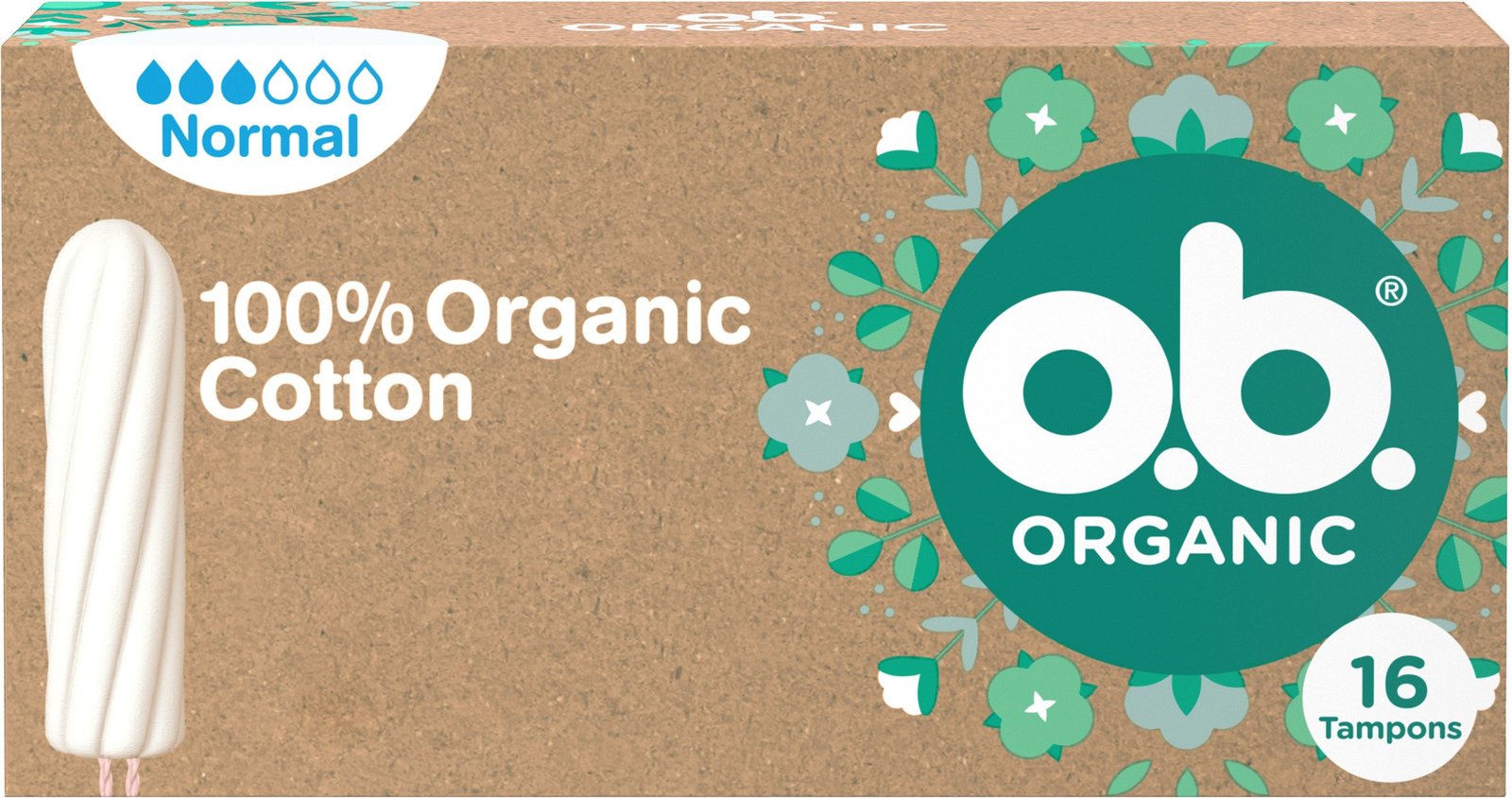 o.b Organic Normal Tamponger 16 st