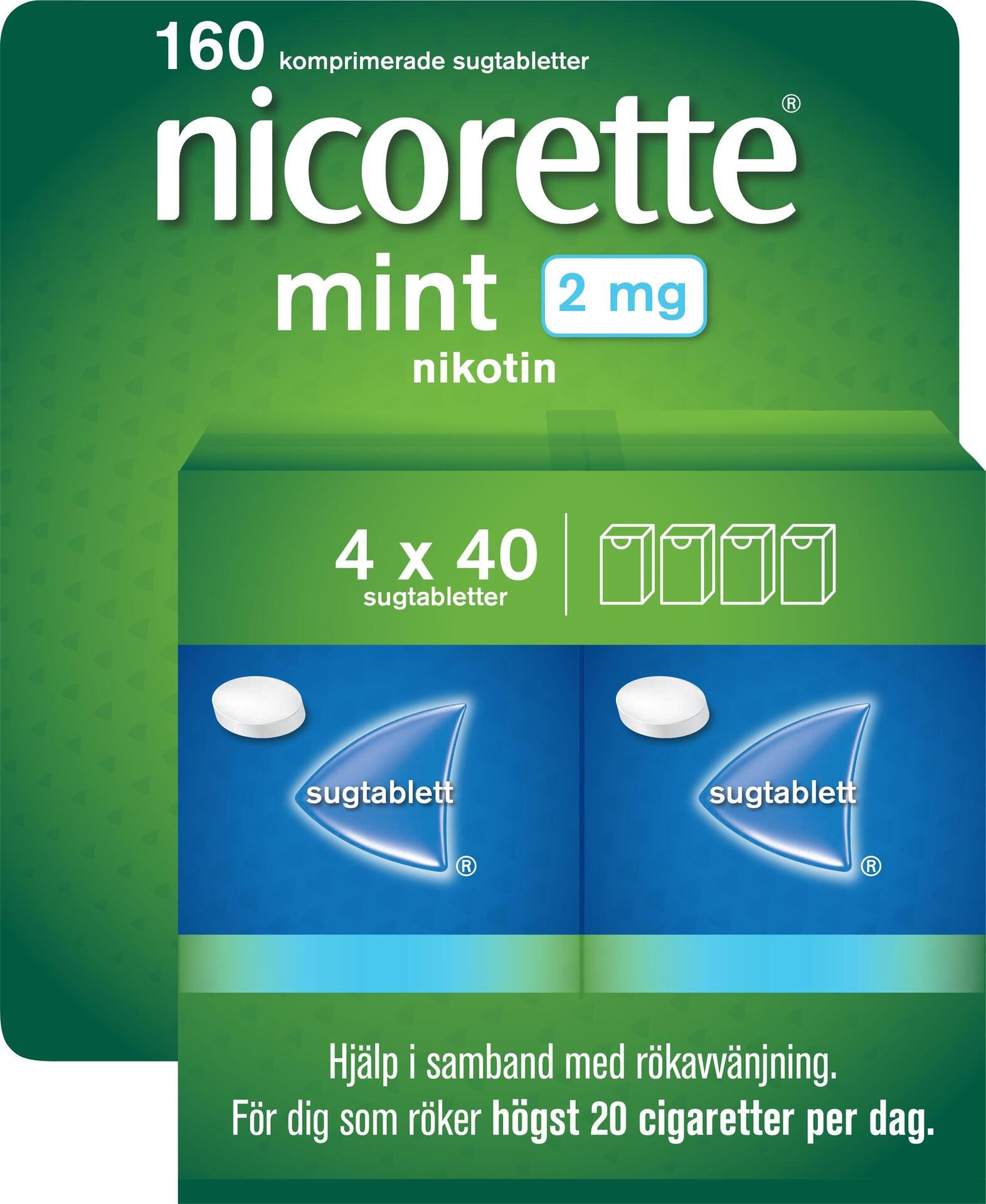 Nicorette sugtablett Mint 2mg 160st