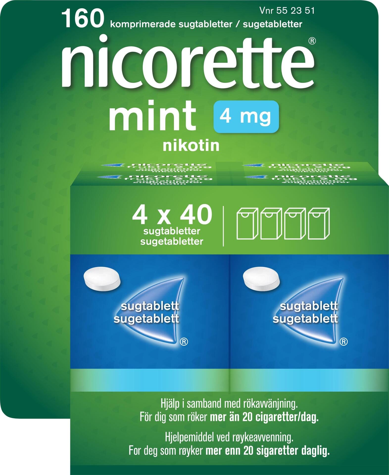 Nicorette sugtablett Mint 4mg 160st