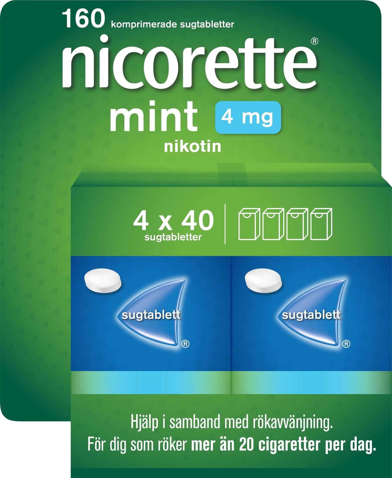 Nicorette sugtablett Mint 4mg 160st