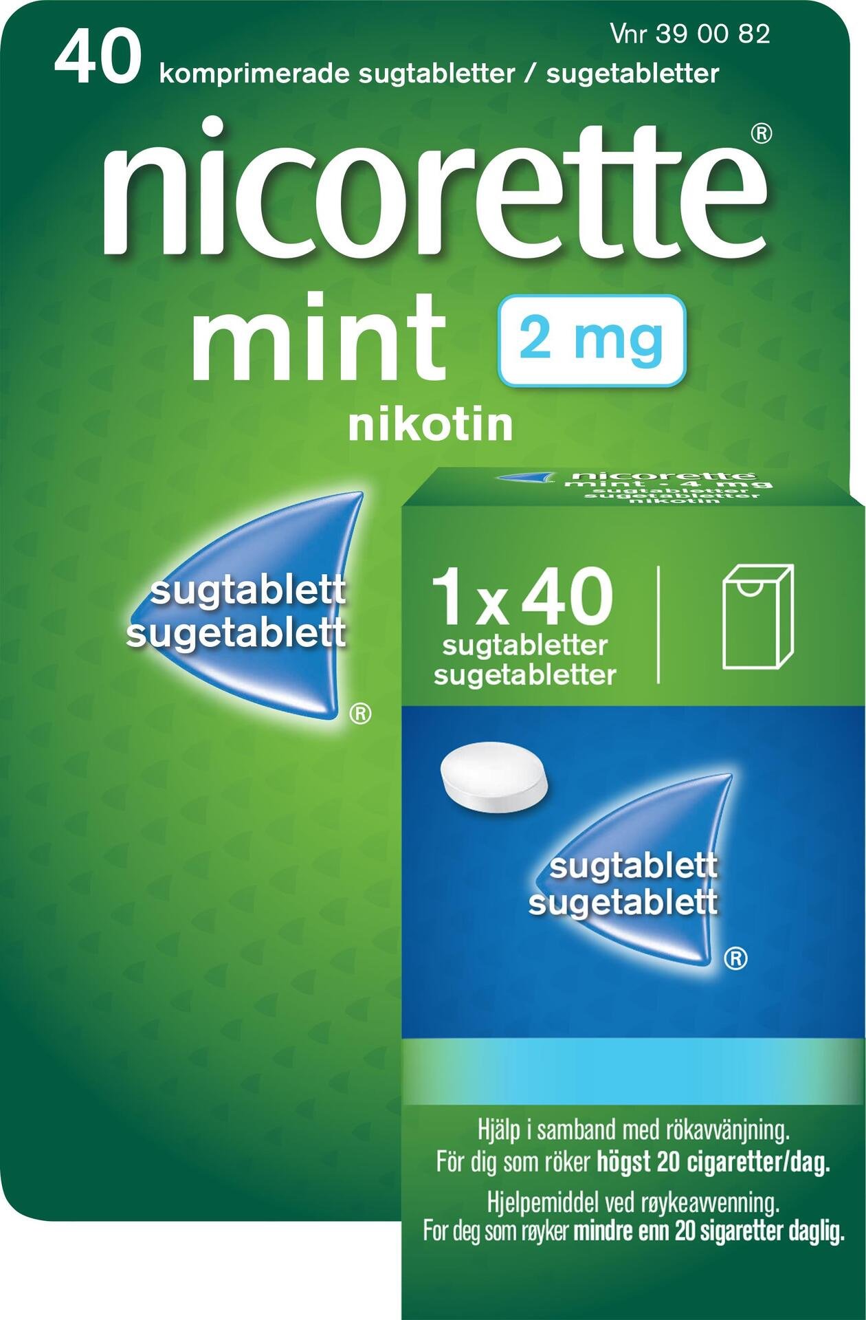 Nicorette sugtablett Mint 2mg 40st