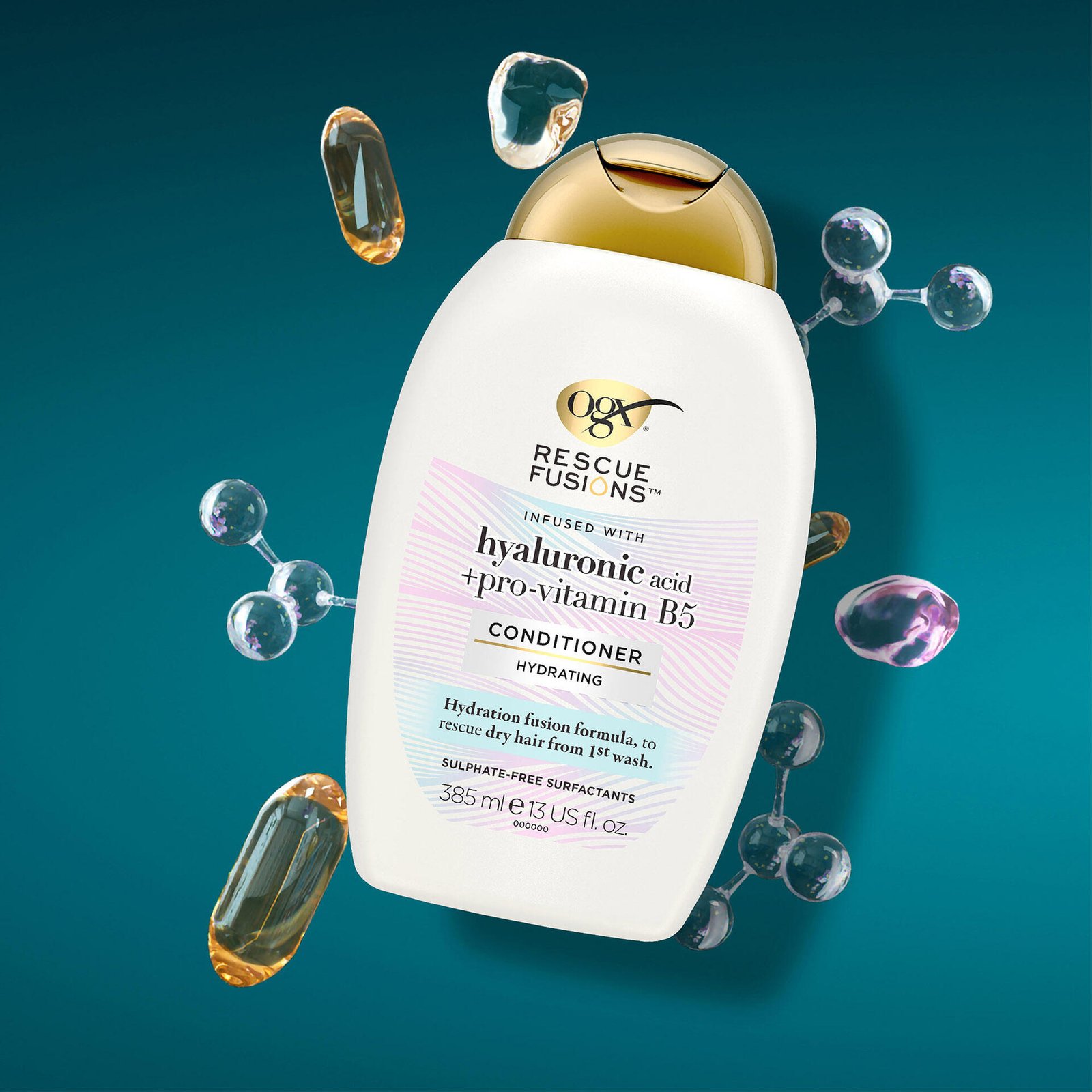 OGX Rescue Fusions Hyaluronic Acid Conditioner 385 ml