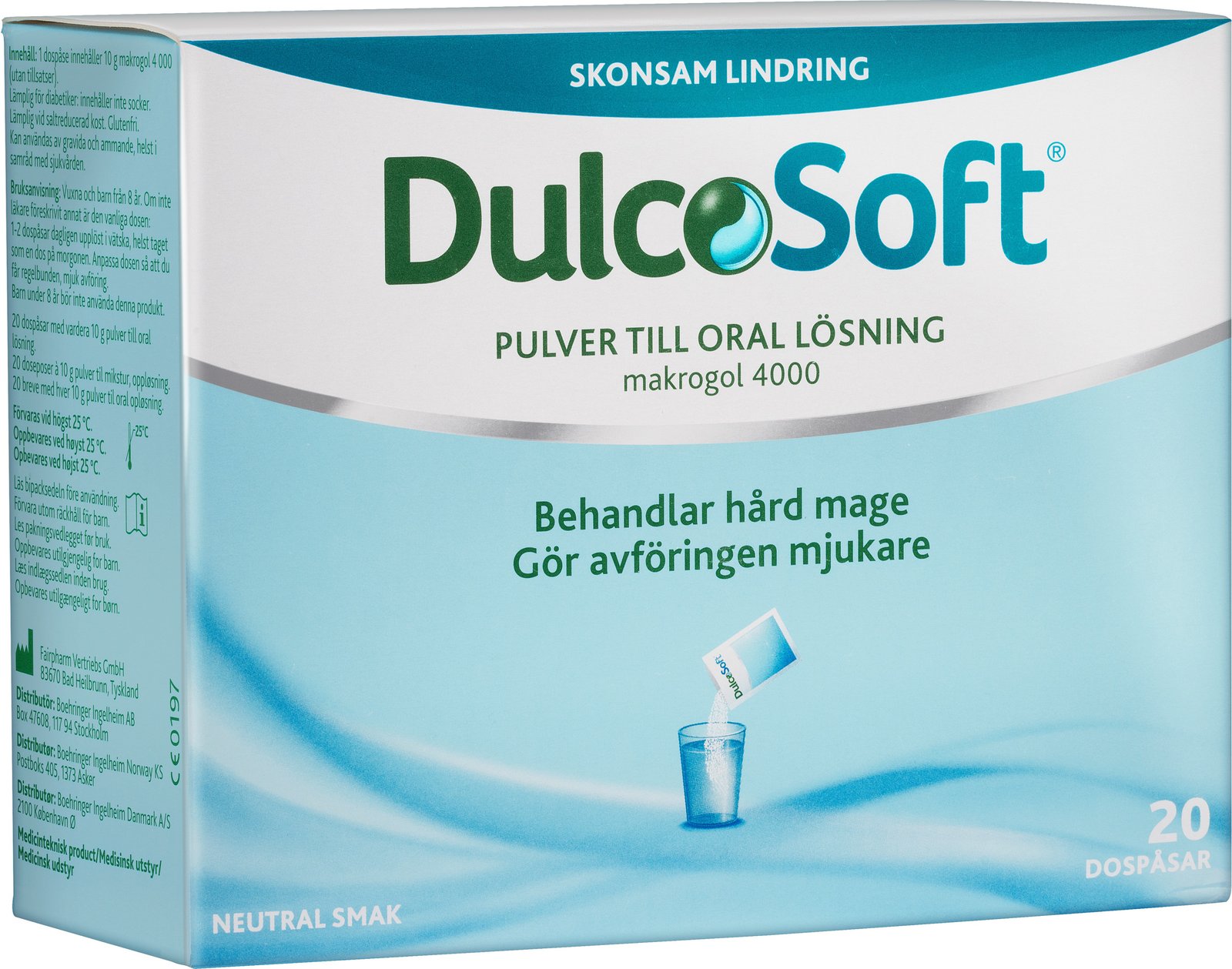 DulcoSoft pulver i dospåsar 20 st
