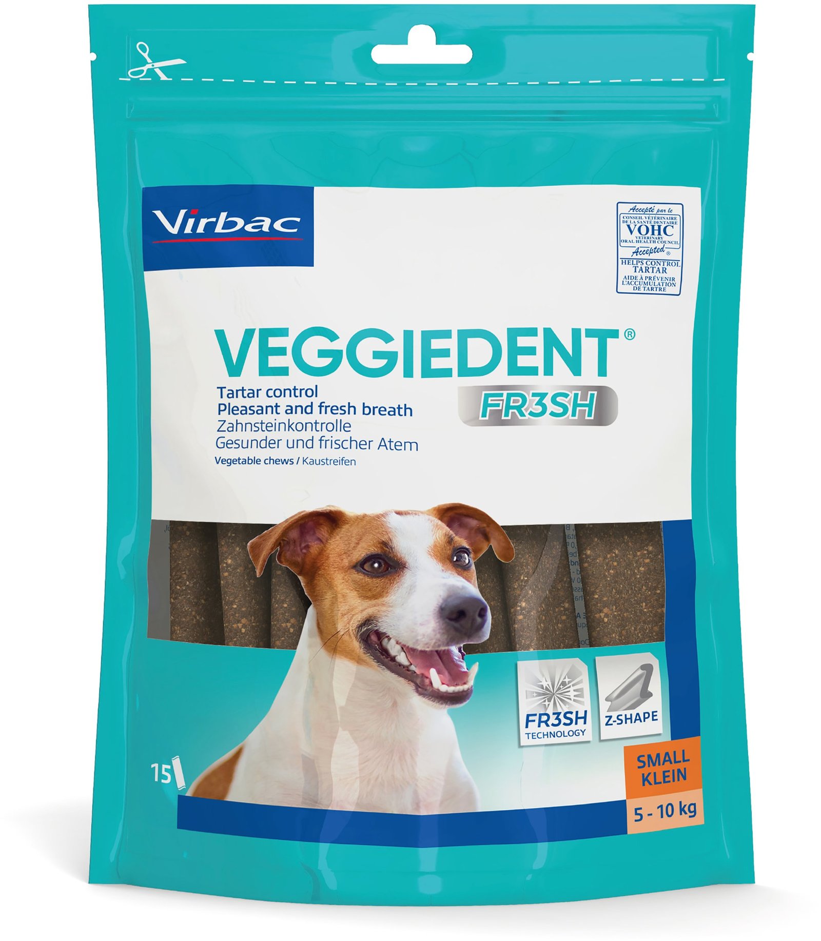 Virbac VeggieDent FR3SH Tuggpinnar S 15 st