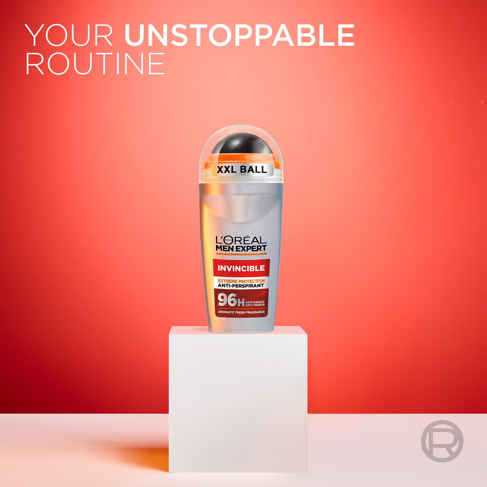 L'Oréal Paris Men Expert Invincible 96H Anti-Perspirant Deodorant Roll On för normal hud 50 ml