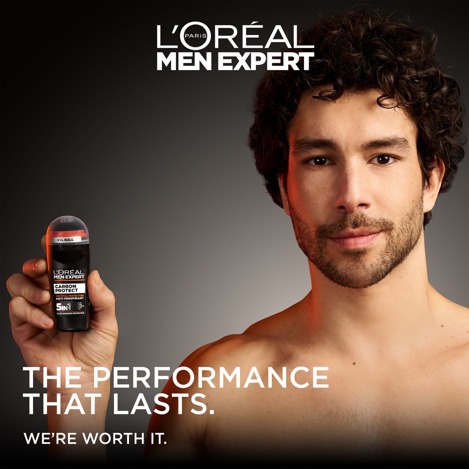 L'Oréal Paris Men Expert Carbon Protect Total Protection 72H Anti-Perspirant Deodorant Roll On 50 ml