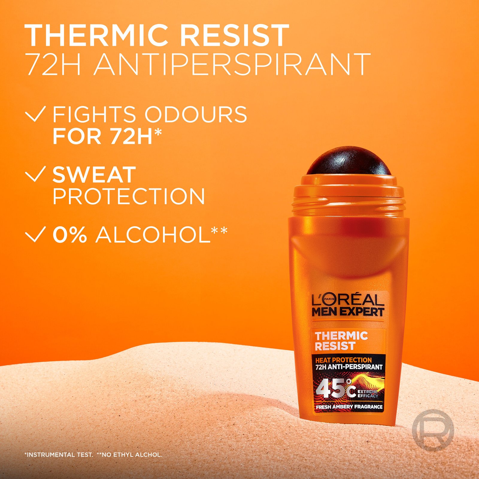 L'Oréal Paris Men Expert Thermic Resist Heat Protection 72H Anti-Perspirant Deodorant Roll On 100 ml