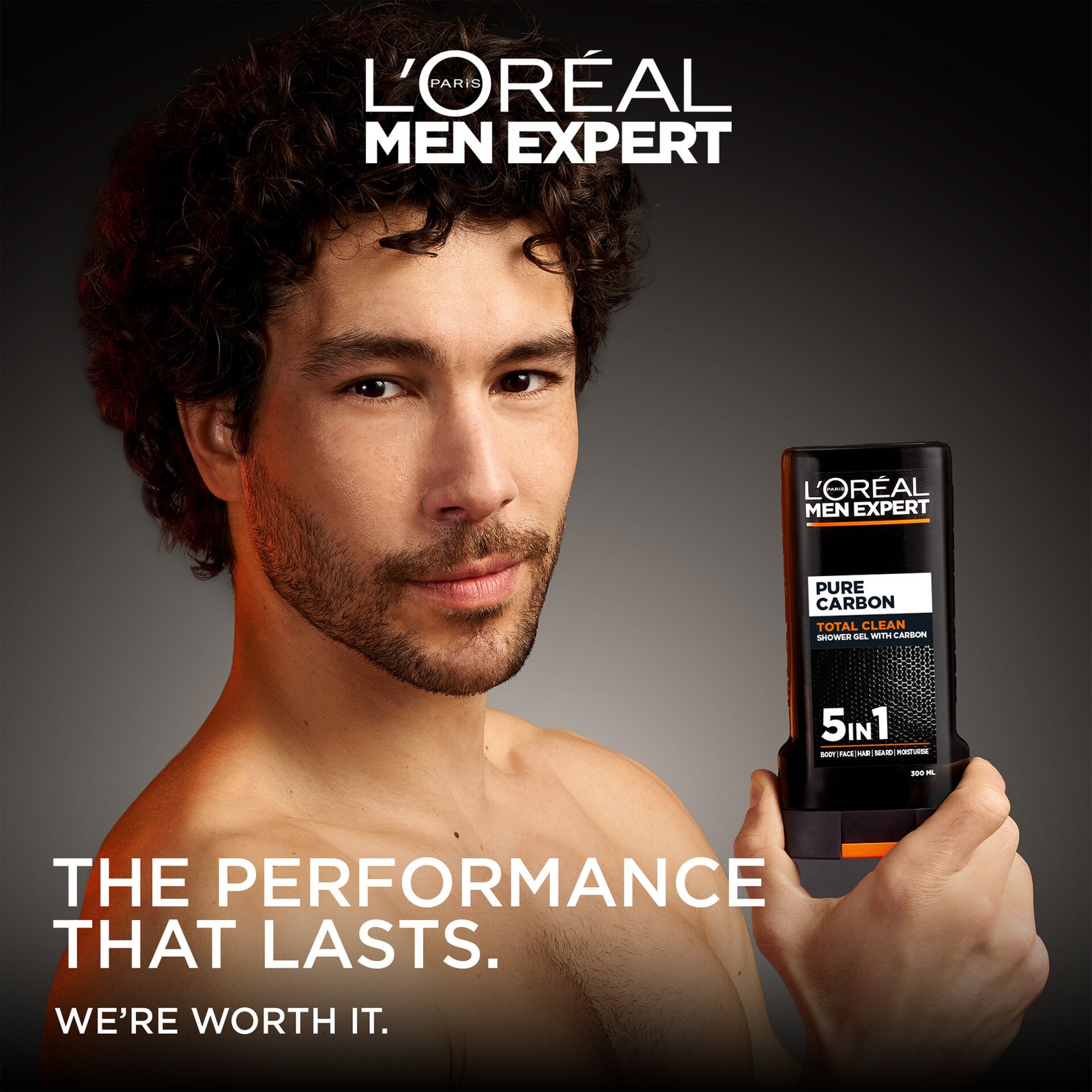 L'Oréal Men Expert Pure Carbon Total Clean Shower Gel 300ml