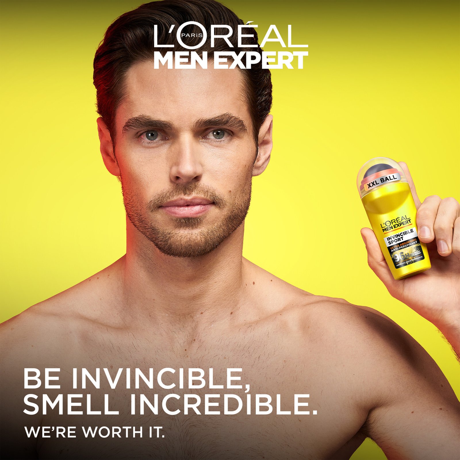 L'Oréal Paris Men Expert Invincible Sport 96H Anti-Perspirant Deodorant Roll On 50 ml