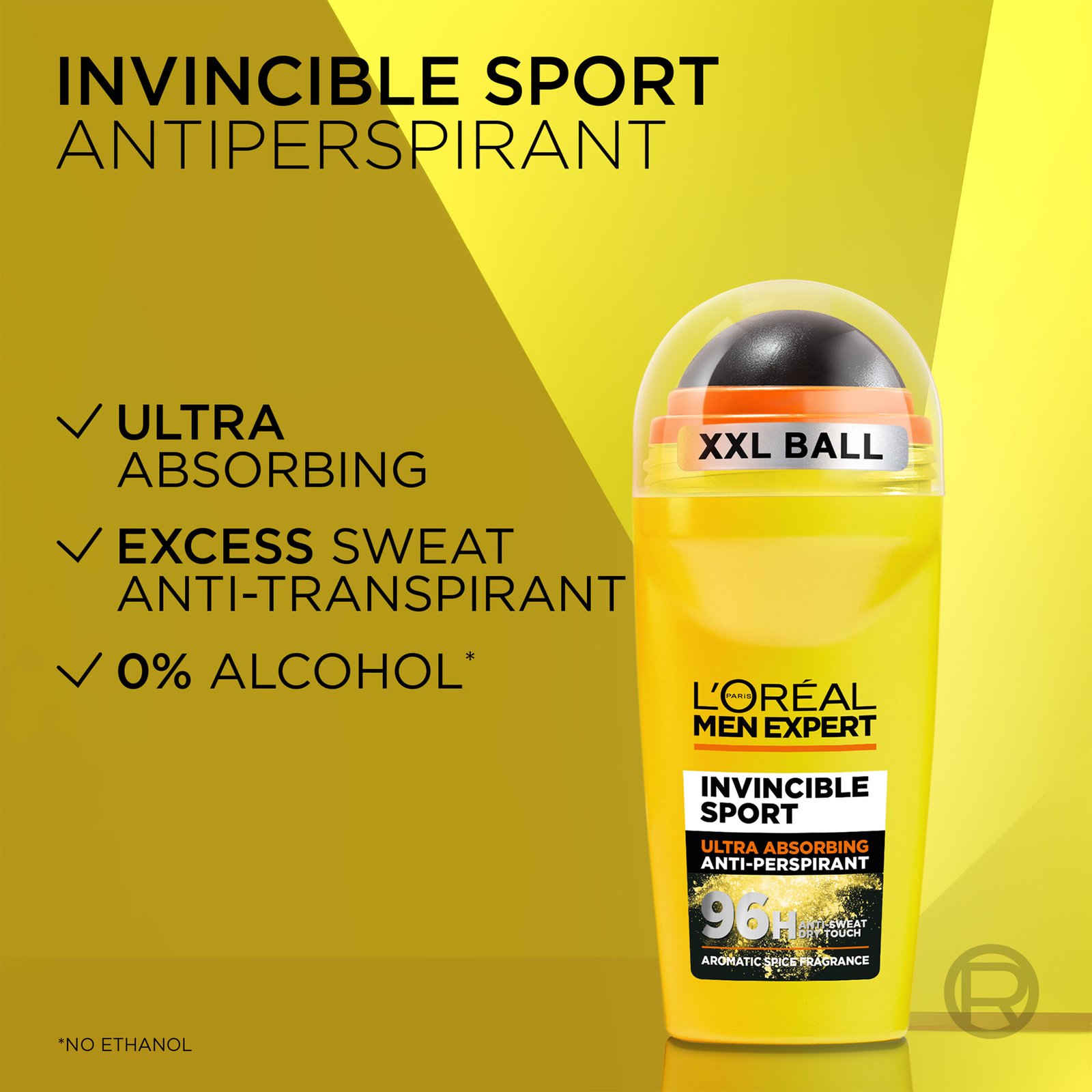 L'Oréal Paris Men Expert Invincible Sport 96H Anti-Perspirant Deodorant Roll On 50 ml