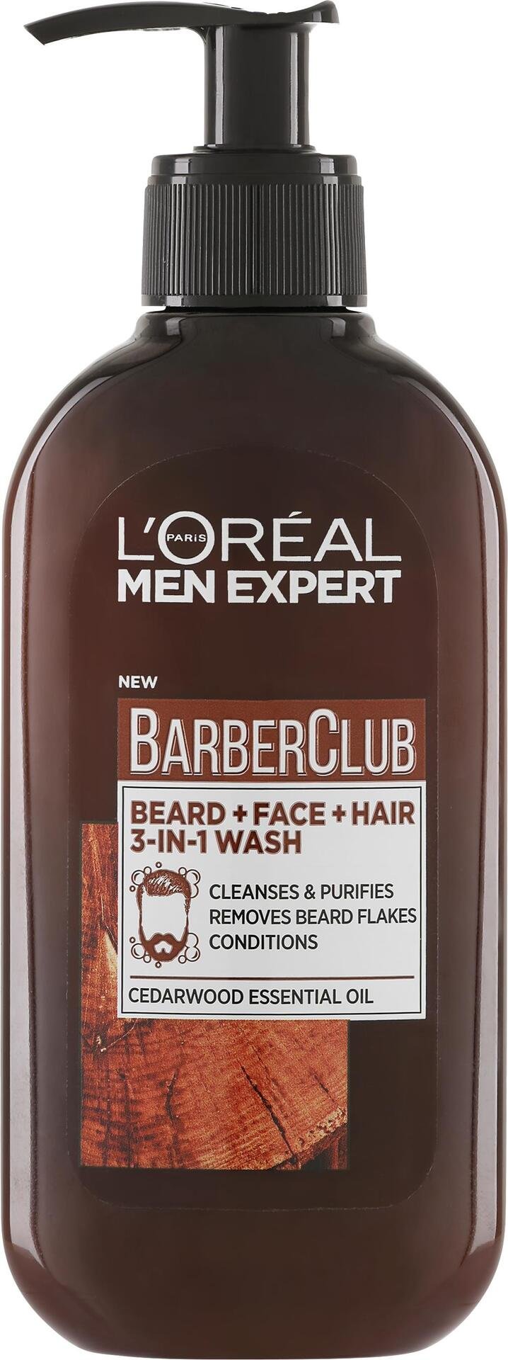 L'Oréal Paris Men Expert Barber Club rengöringsgel för normal hud 200 ml
