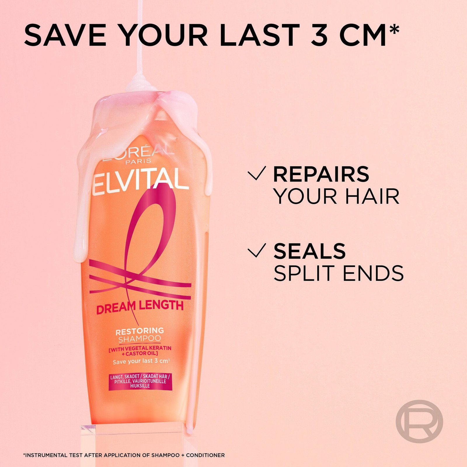 L'Oréal Paris Elvital Dream Lengths Restoring Schampoo 250 ml