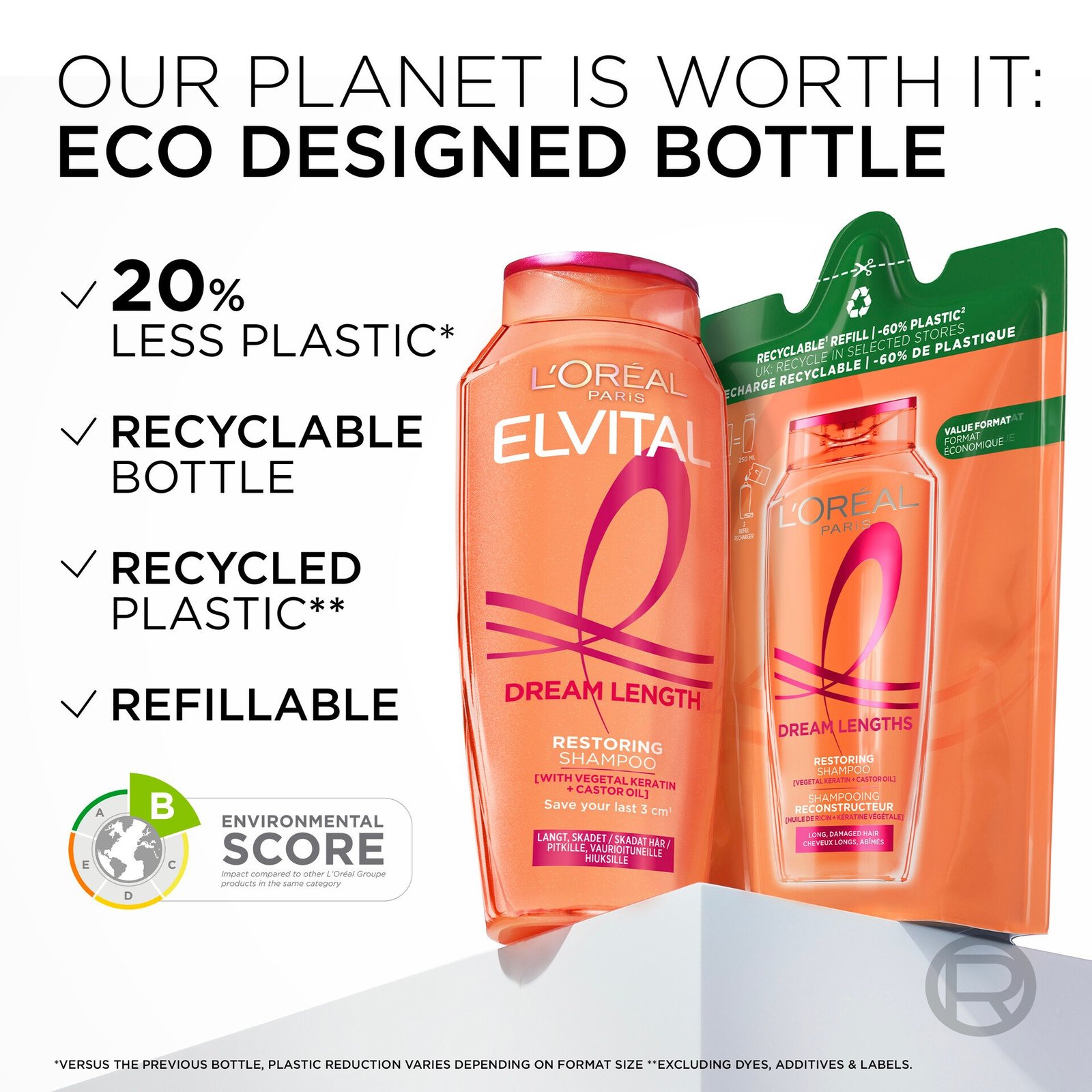 L'Oréal Paris Elvital Dream Lengths Restoring Schampoo 250 ml