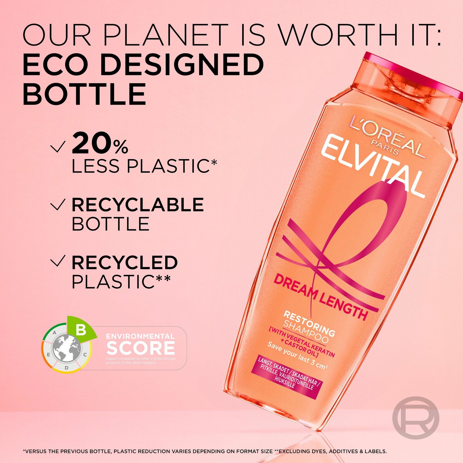 L'Oréal Paris Elvital Dream Lengths Restoring Schampoo 250 ml