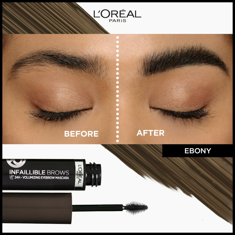 L'Oréal Paris Infaillible Brows 24H Volumizing Eyebrow Mascara 1.0 Ebony 5 ml