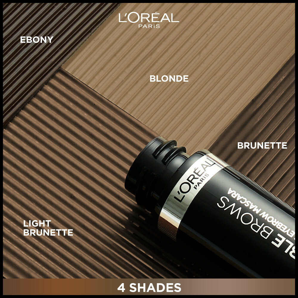 L'Oréal Paris Infaillible Brows 24H Volumizing Eyebrow Mascara 1.0 Ebony 5 ml