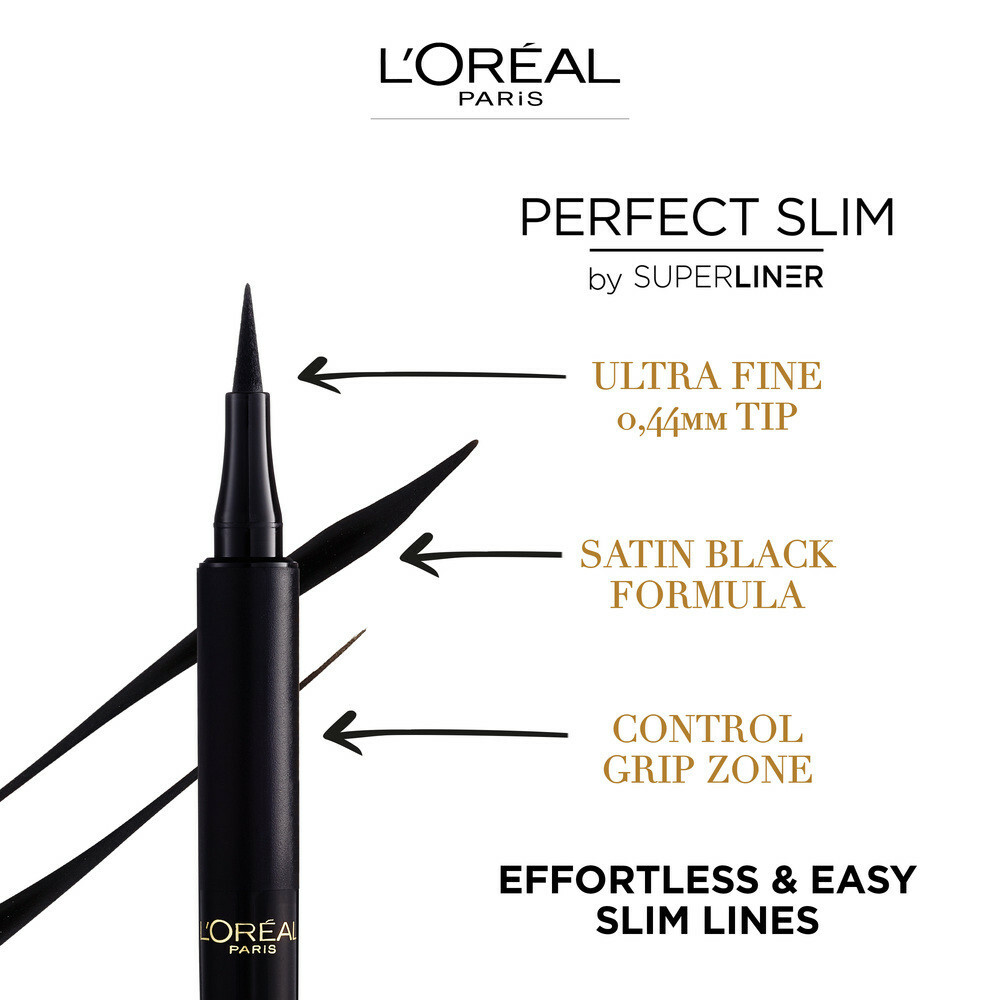L'Oréal Paris Perfect Slim Eyeliner 01 Intense Black 1,1g