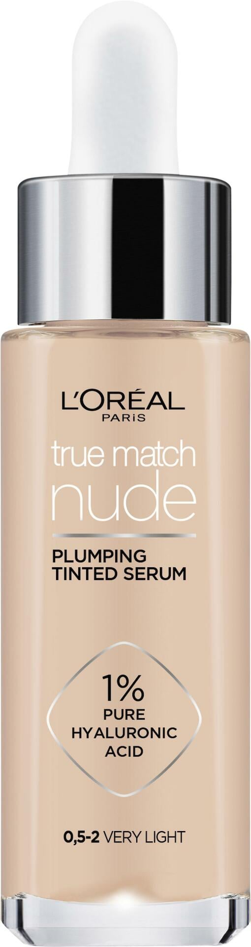 L'Oréal Paris True Match Nude Plumping Tinted Serum 0.5-2 Very Light 30 ml