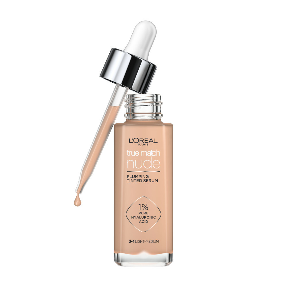 L'Oréal Paris True Match Nude Plumping Tinted Serum 3-4 Light - Medium 30 ml