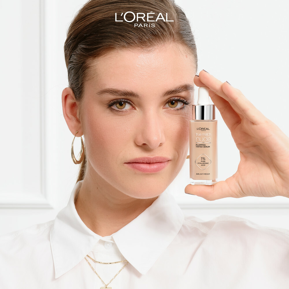 L'Oréal Paris True Match Nude Plumping Tinted Serum 3-4 Light - Medium 30 ml