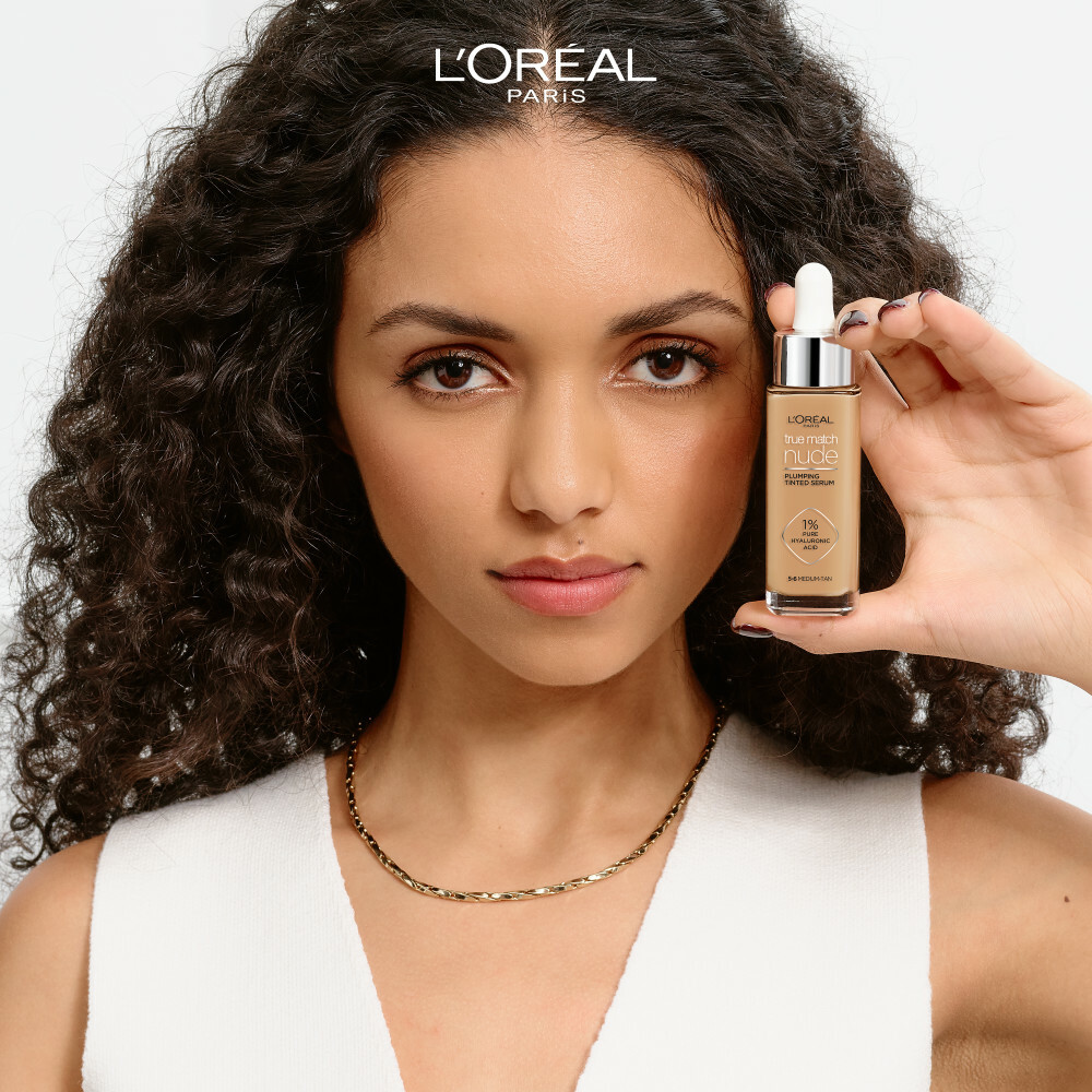 L'Oréal Paris True Match Nude Plumping Tinted Serum 5-6 Medium - Tan