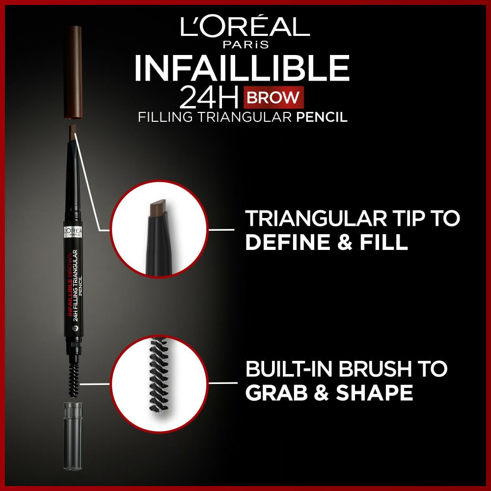 L'Oréal Paris Infaillible Brows 24H Filling Triangular Pencil 3.0 Brunette 1 ml