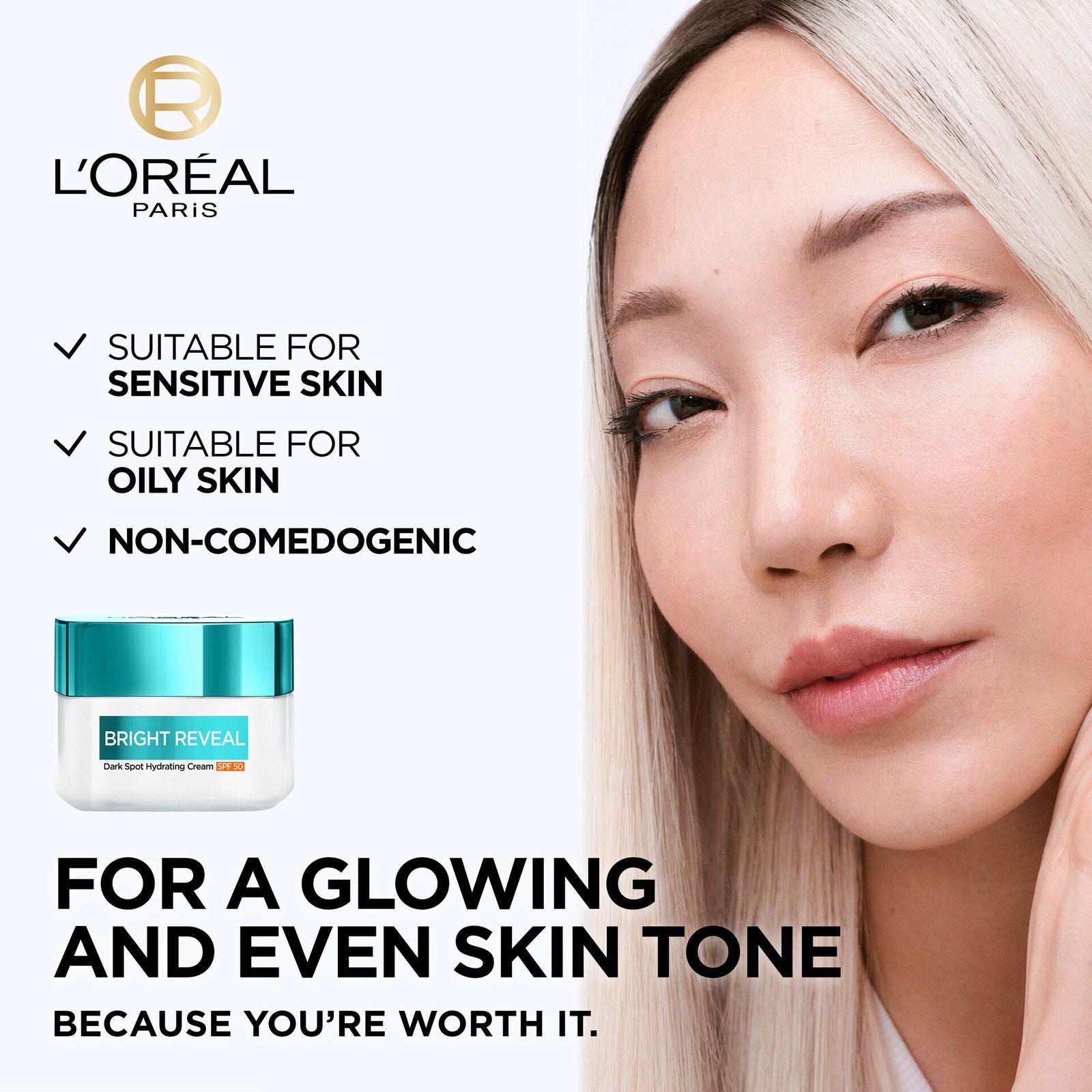 L'Oréal Paris Bright Reveal Day Cream SPF50 Dark Spots 50 ml