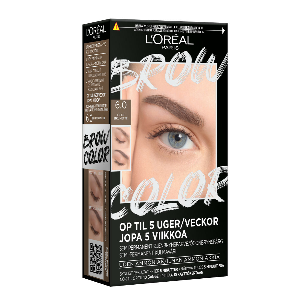L'Oréal Paris Brow Color Kit 6.0 Light Brunette 30 ml