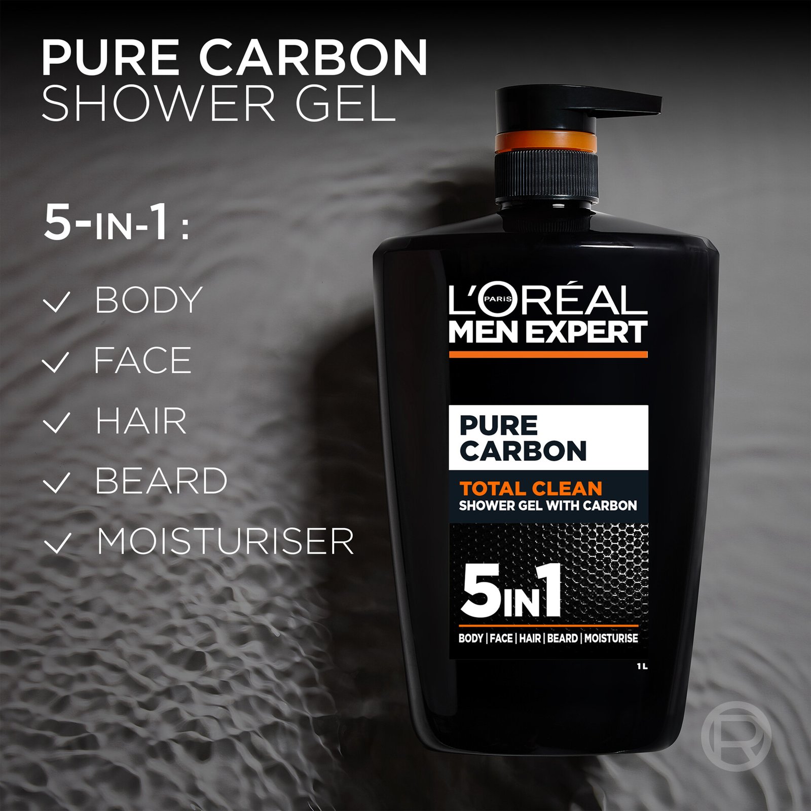 L'Oréal Paris Men Expert Pure Carbon Shower Gel 1000 ml