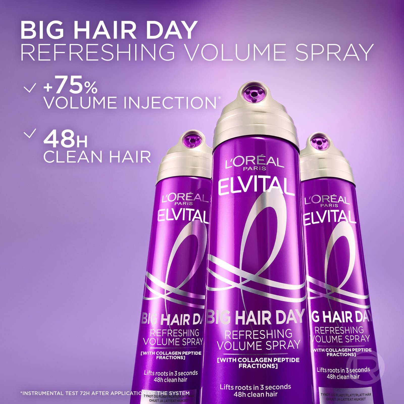 L'Oréal Paris Elvital Collagen Lifter Big Hair Day Refreshing Volume Spray 200 ml