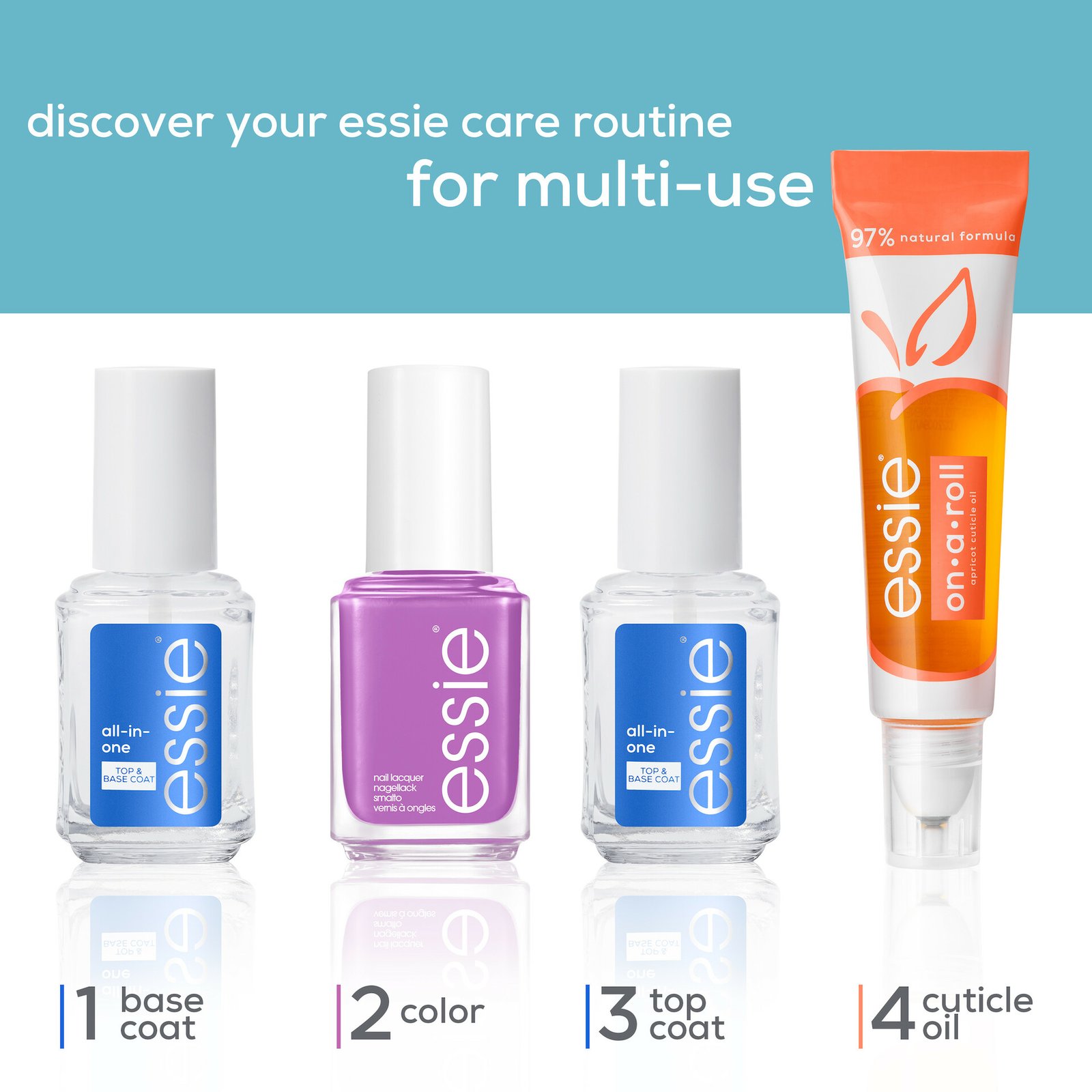 essie Base + Top Coat All-In-One 13,5 ml