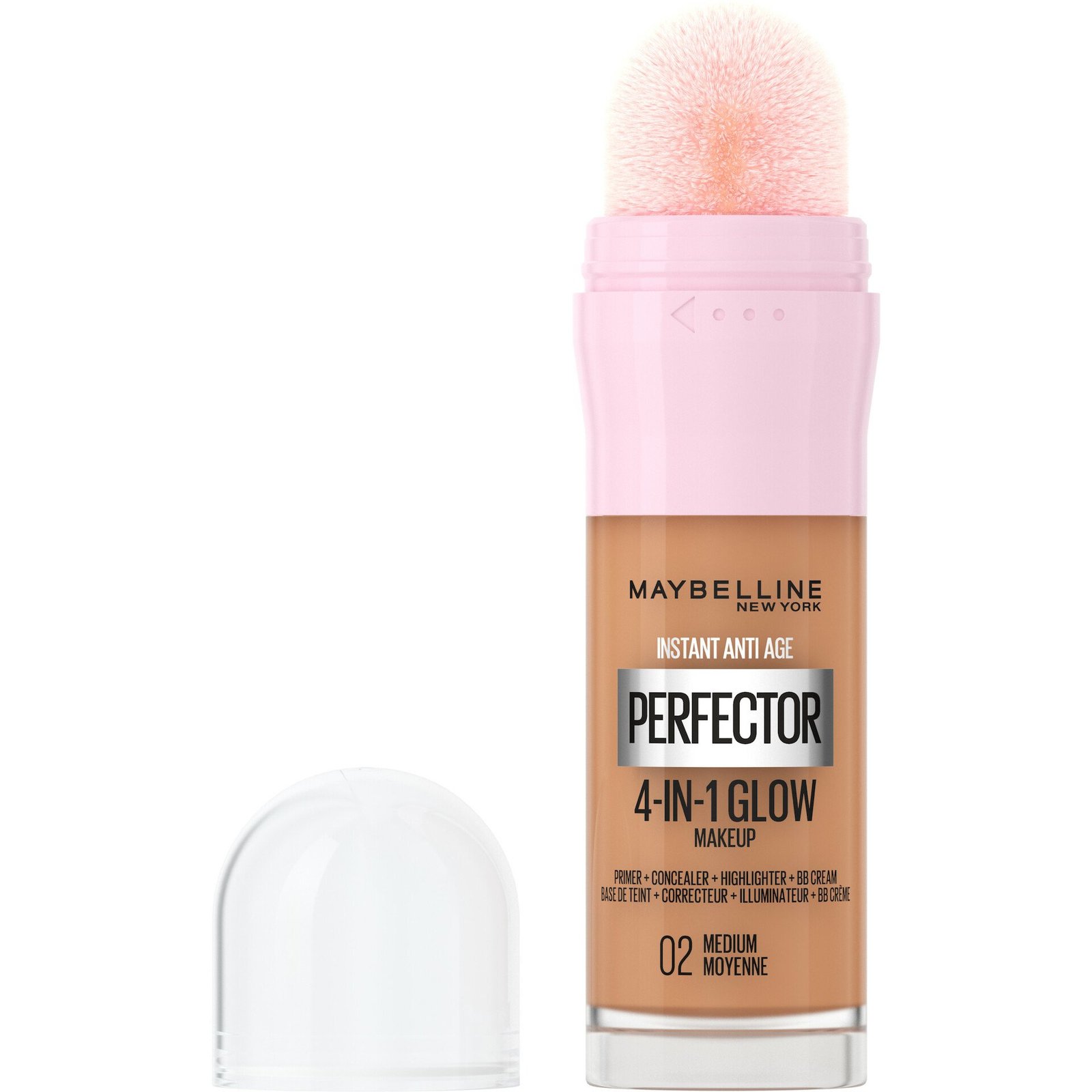 Maybelline New York Instant Perfector 4-in-1 Glow Makeup Foundation 02 Medium