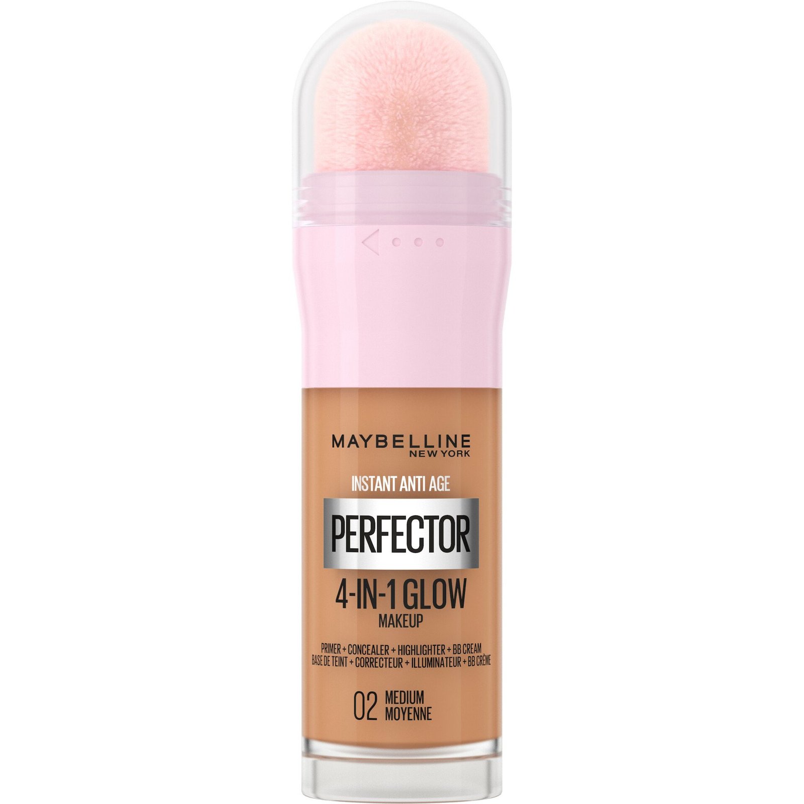 Maybelline New York Instant Perfector 4-in-1 Glow Makeup Foundation 02 Medium