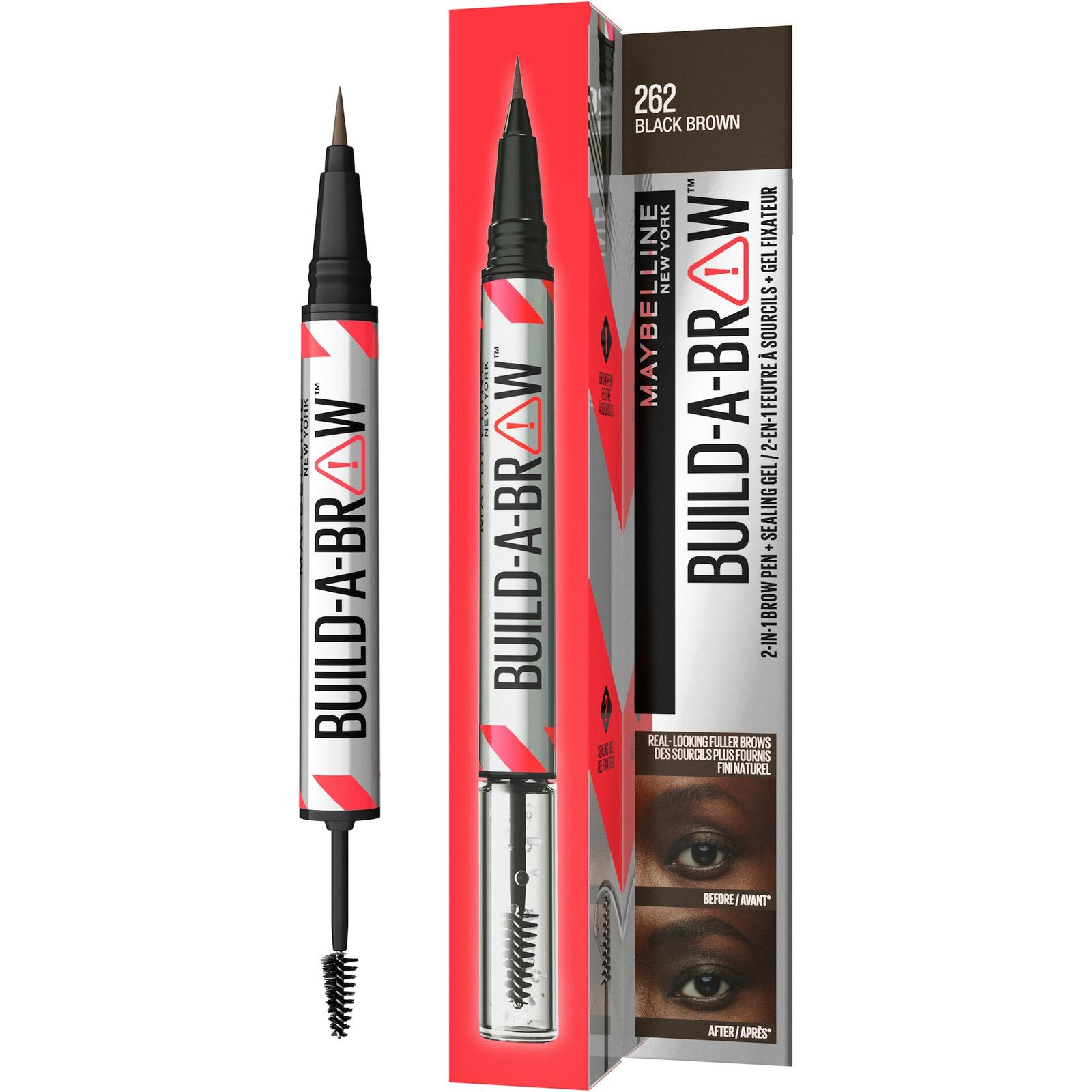 Maybelline New York Build-A-Brow Pen 262 Black Brown 1 st