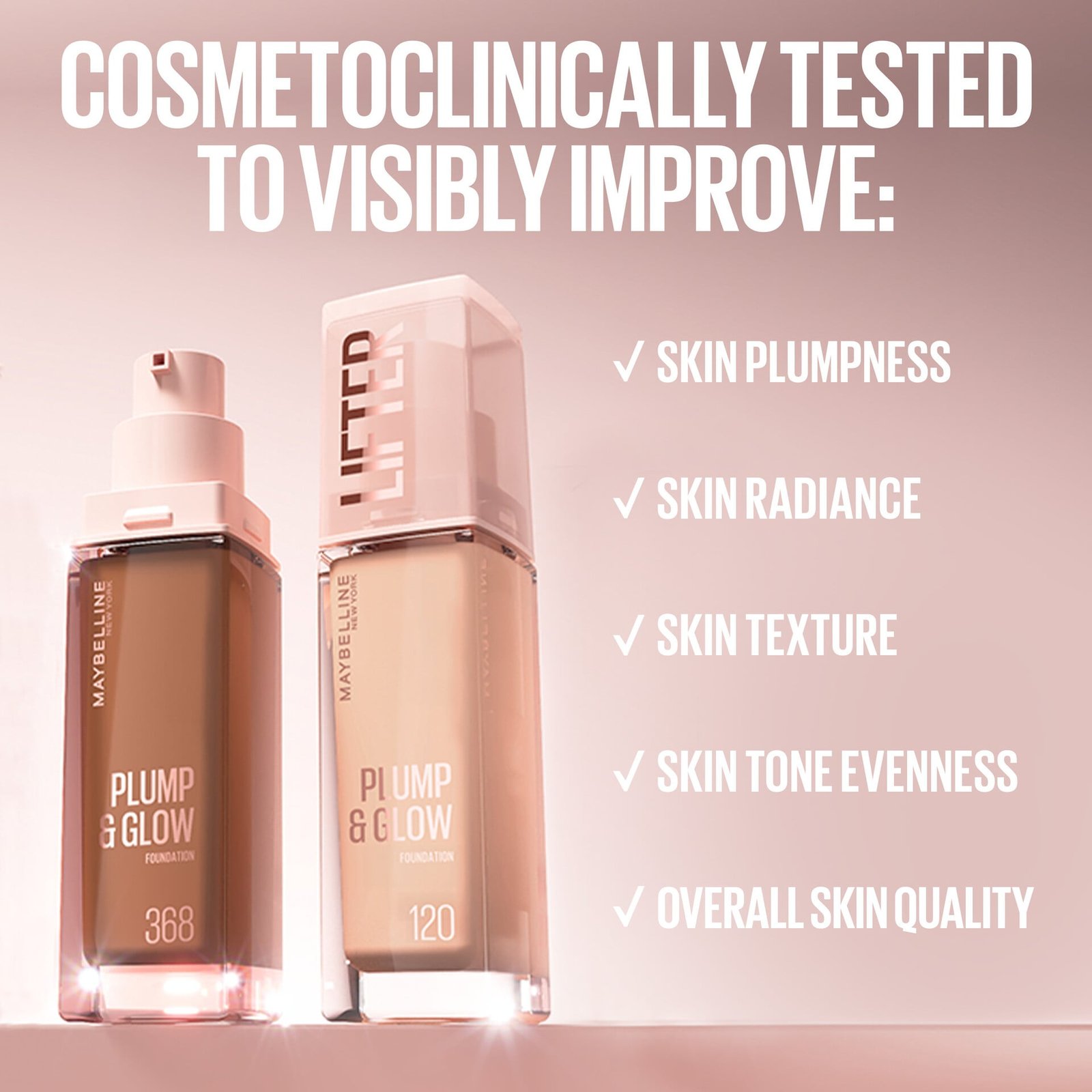 Maybelline New York Lifter Plump & Glow Foundation 118 30 ml
