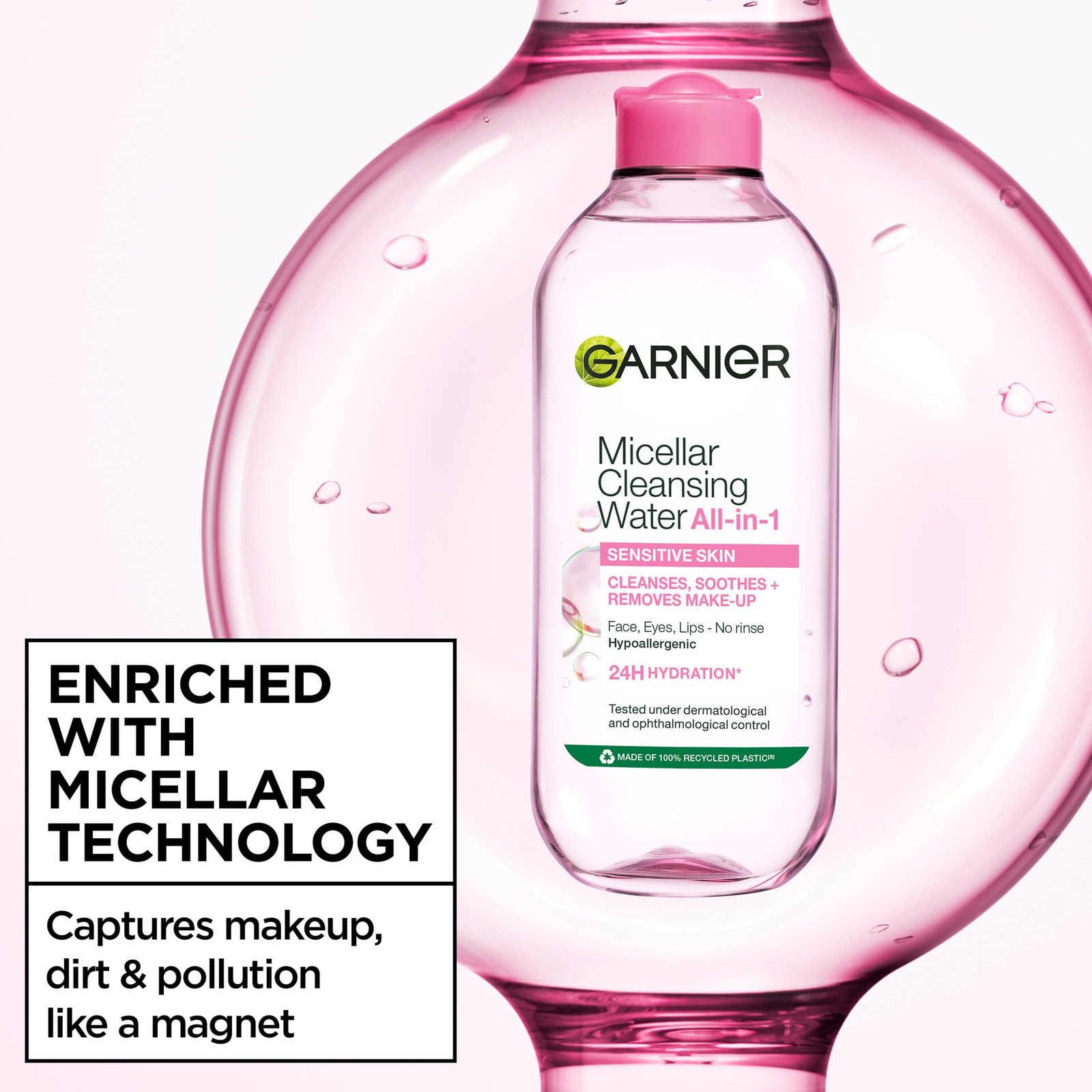 Garnier Micellar Cleansing Water All-in-1 Micellärvatten för normal och känslig hud 100 ml