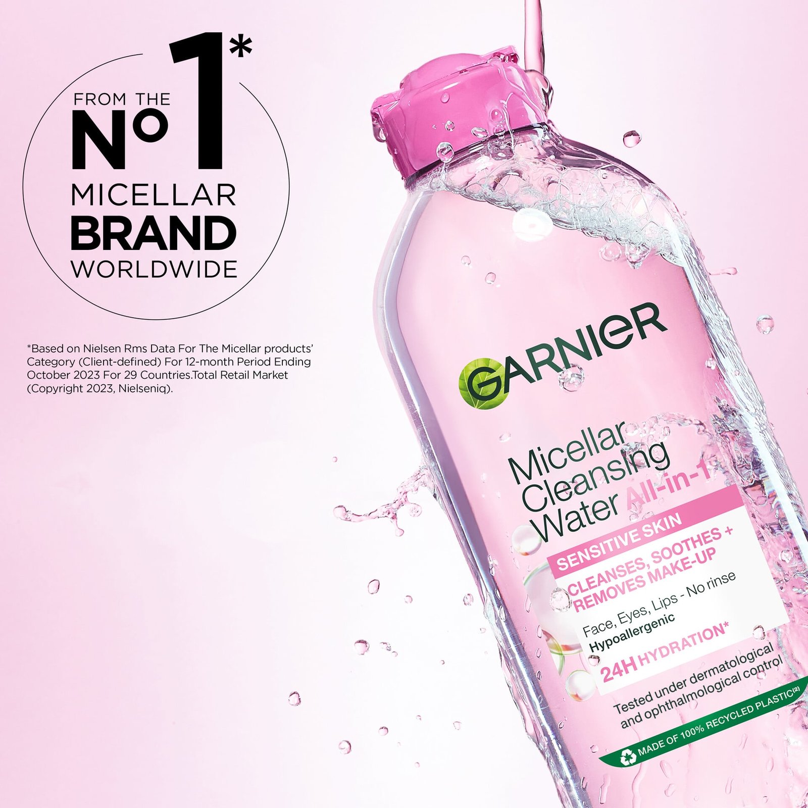 Garnier Micellar Cleansing Water All-in-1 Micellärvatten för normal och känslig hud 100 ml